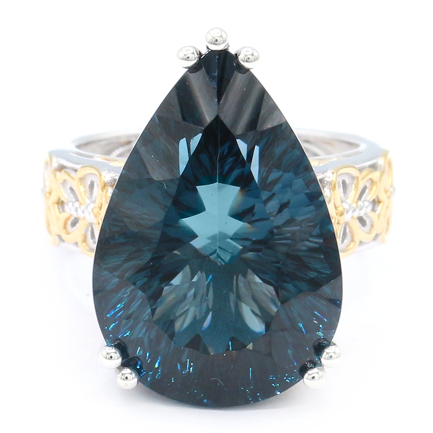 Limited Edition Gems en Vogue One-of-a-Kind 32.20ctw Imperial London Blue Topaz Honker Ring