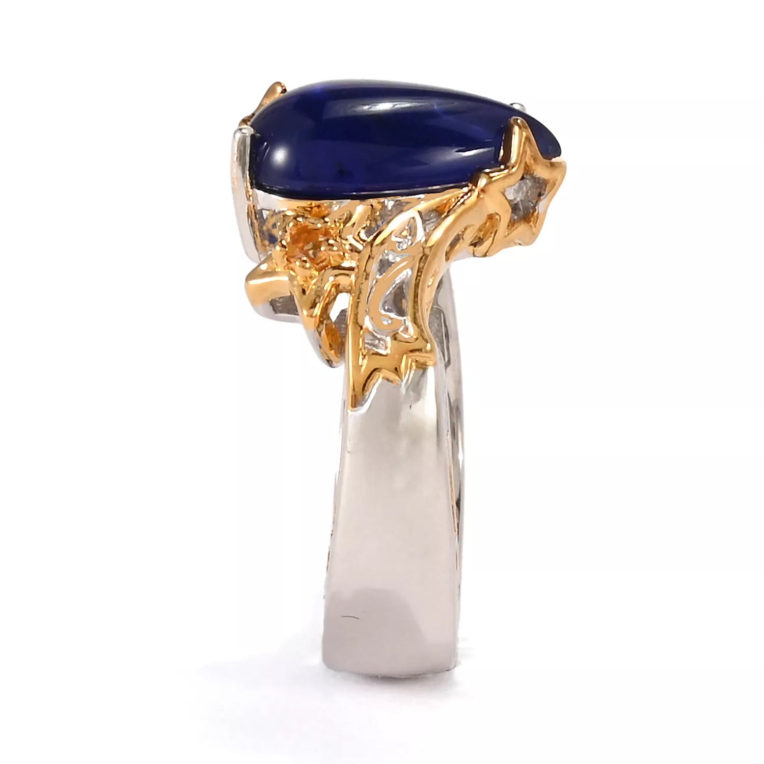 Gems en Vogue Sodalite & Citrine Shooting Star Ring