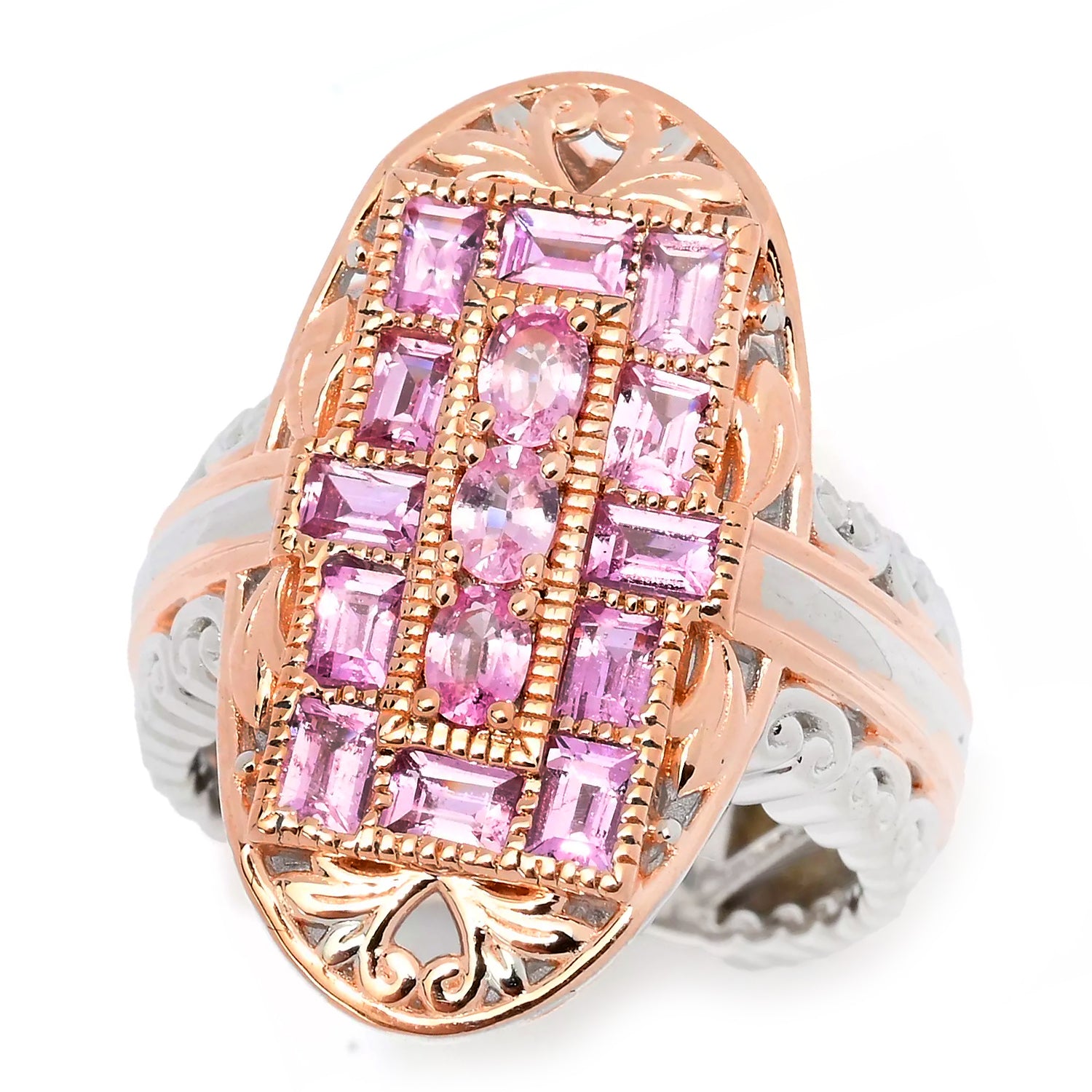 Gems en Vogue 1.68ctw Pink Sapphire Ring