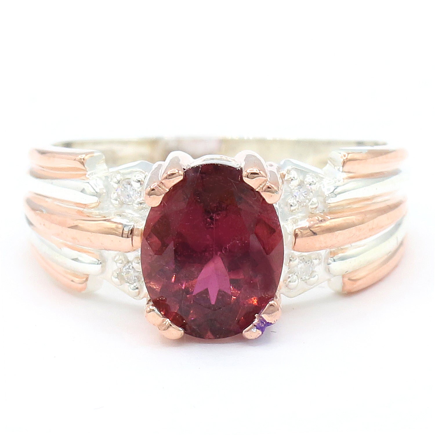 Michael's Originals One-of-a-kind 3.14ctw Rubellite & Diamond Ring