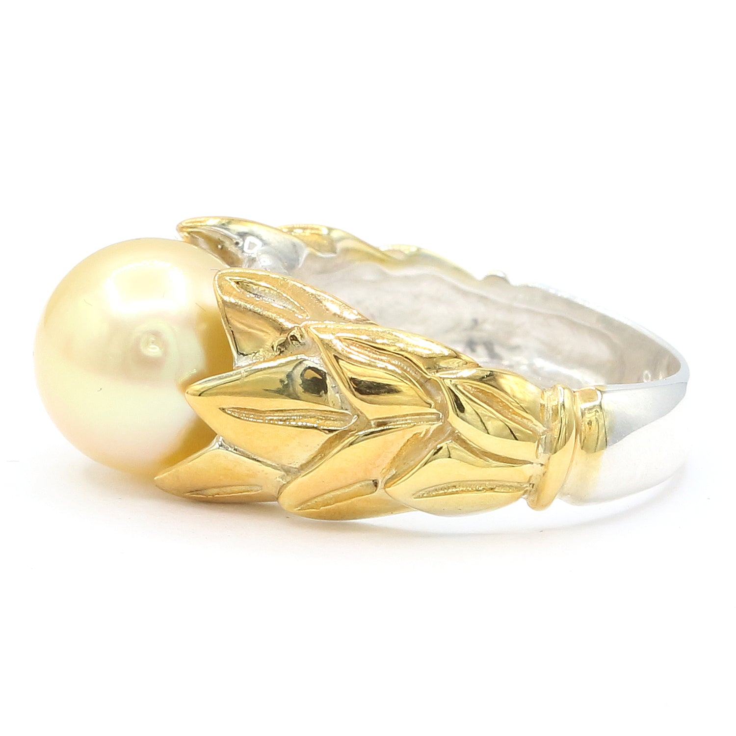 Michael's Originals One-of-a-kind Golden South Sea Pearl Ring