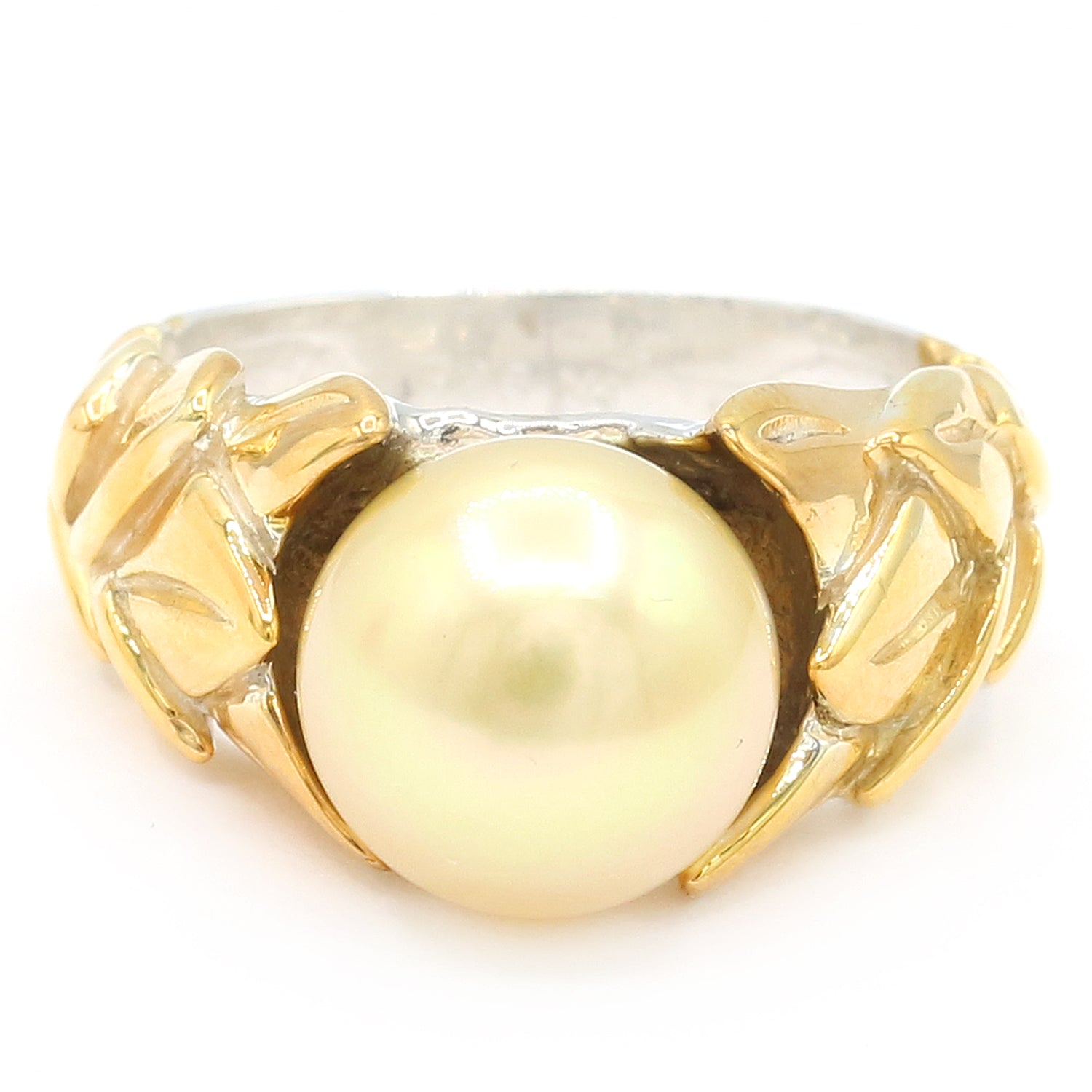 Michael's Originals One-of-a-kind Golden South Sea Pearl Ring