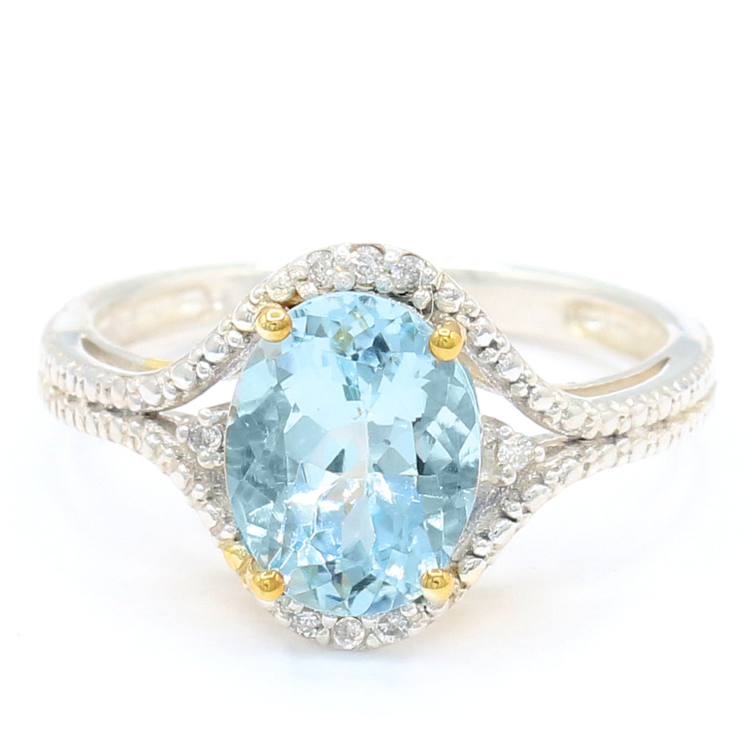 Michael's Originals One-of-a-kind 2.36ctw Aquamarine & Diamond Ring