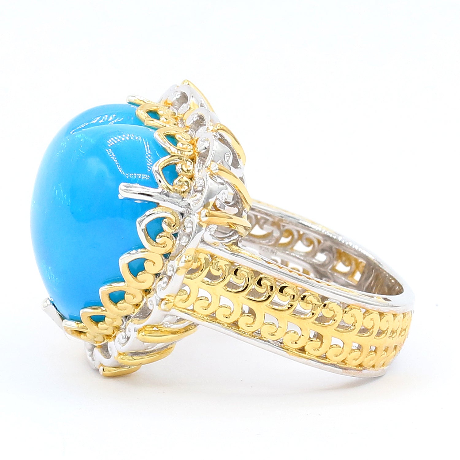 Couture Gems One-of-a-Kind 13.54ctw Paraiba Opal Heart Ring