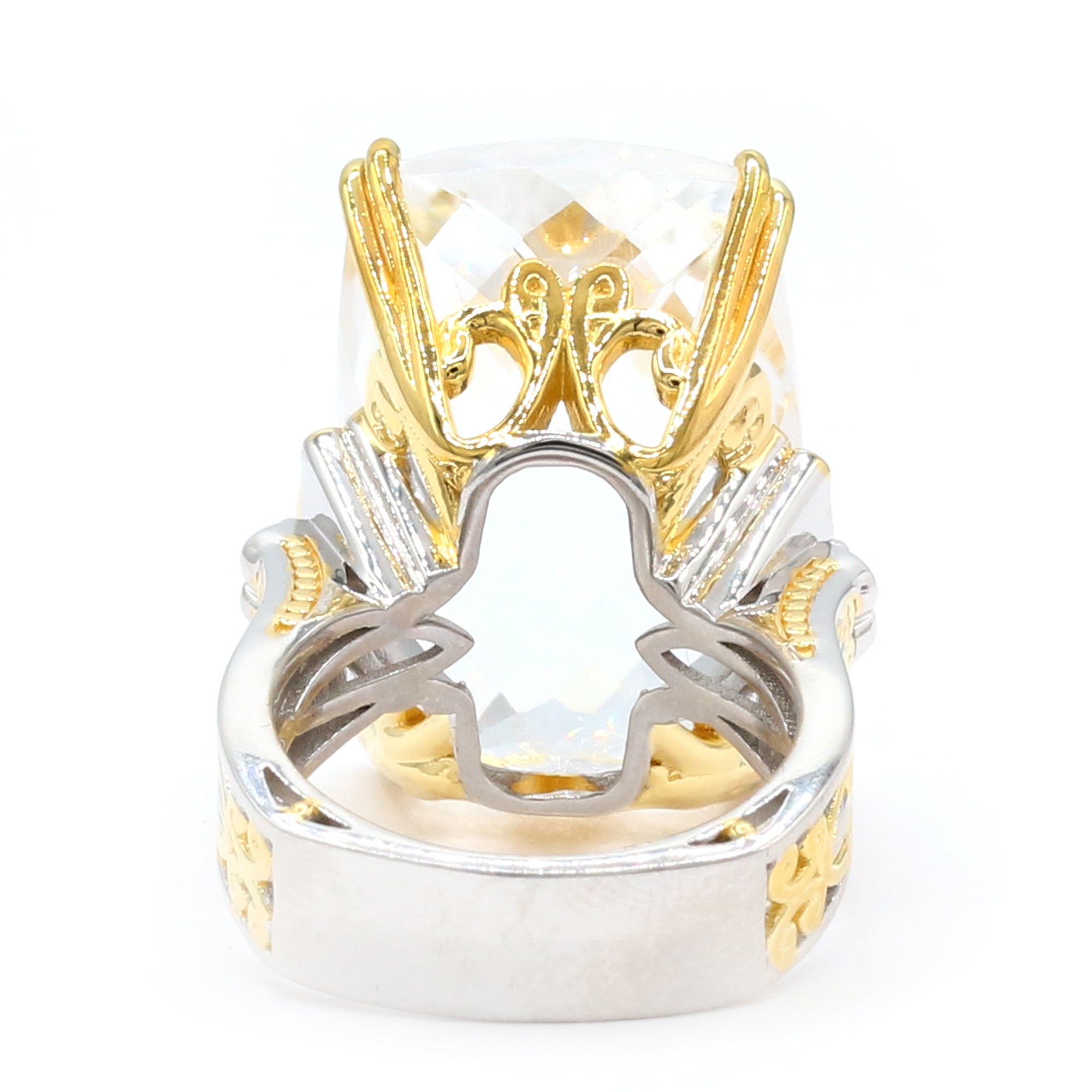 Bague Honker Gems en Vogue en Quartz Clair et Zircon Blanc 41,60 carats