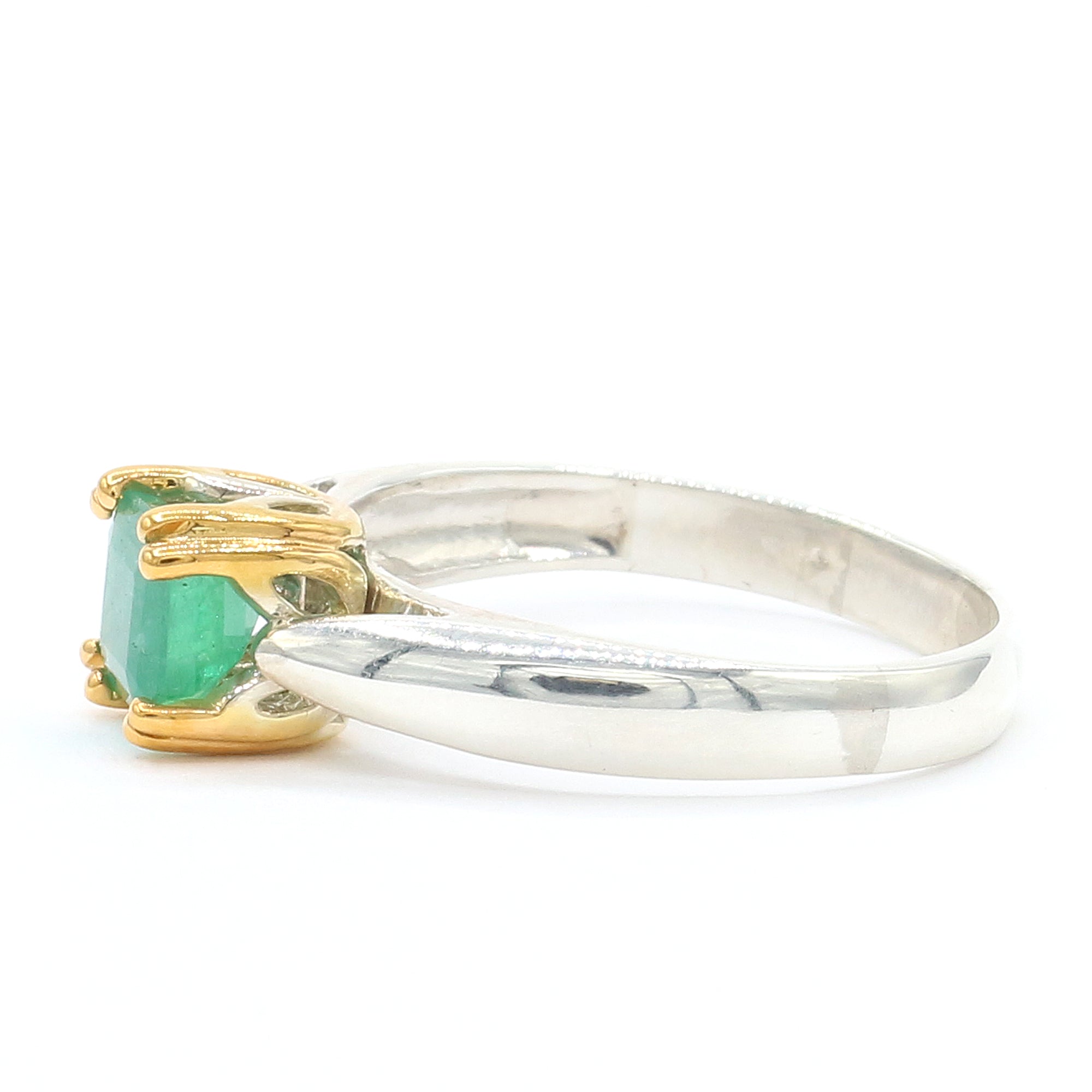 Michael's Originals One-of-a-kind 1.08ctw Grizzly Emerald Ring