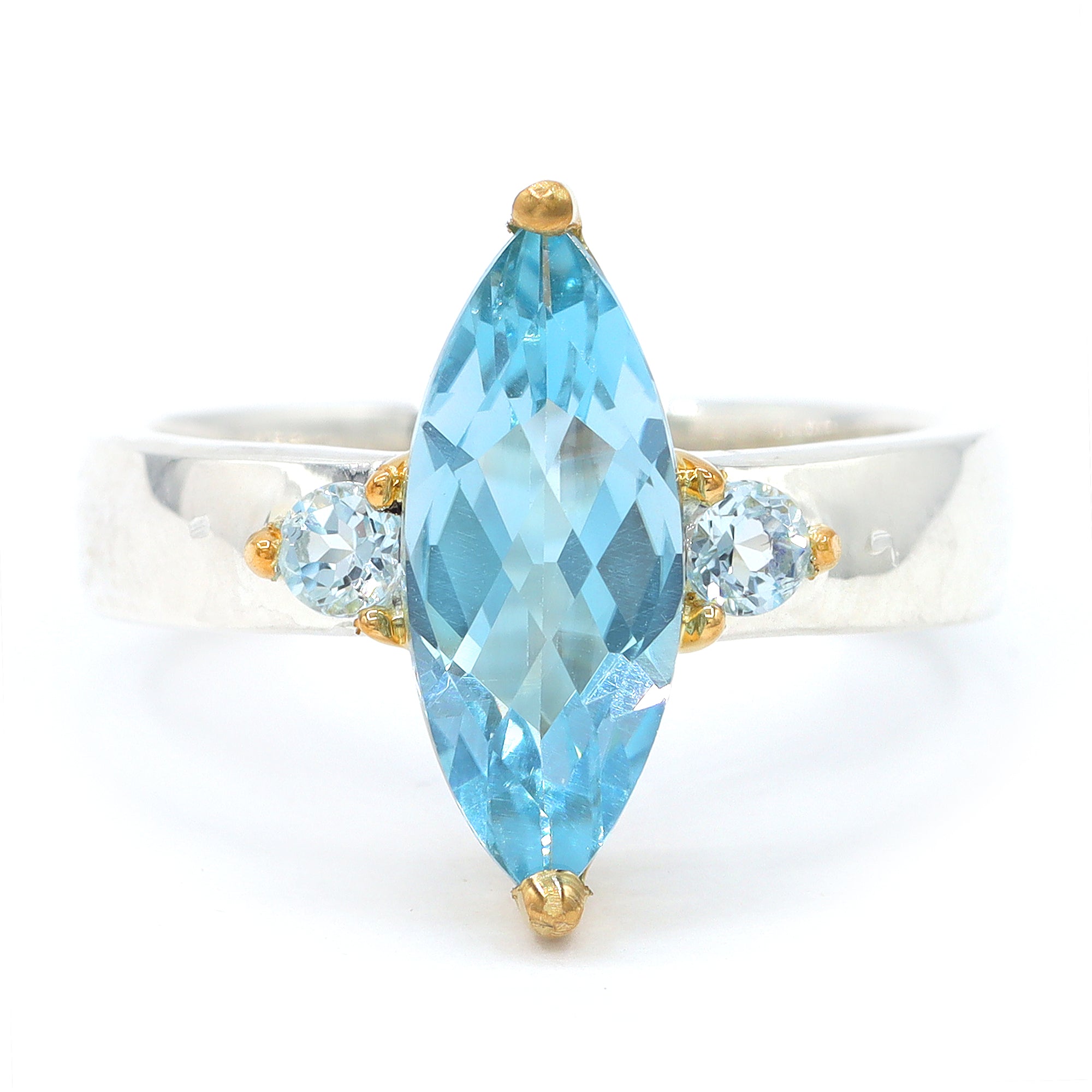 Michael's Originals One-of-a-kind 3.81ctw Blue Topaz Ring