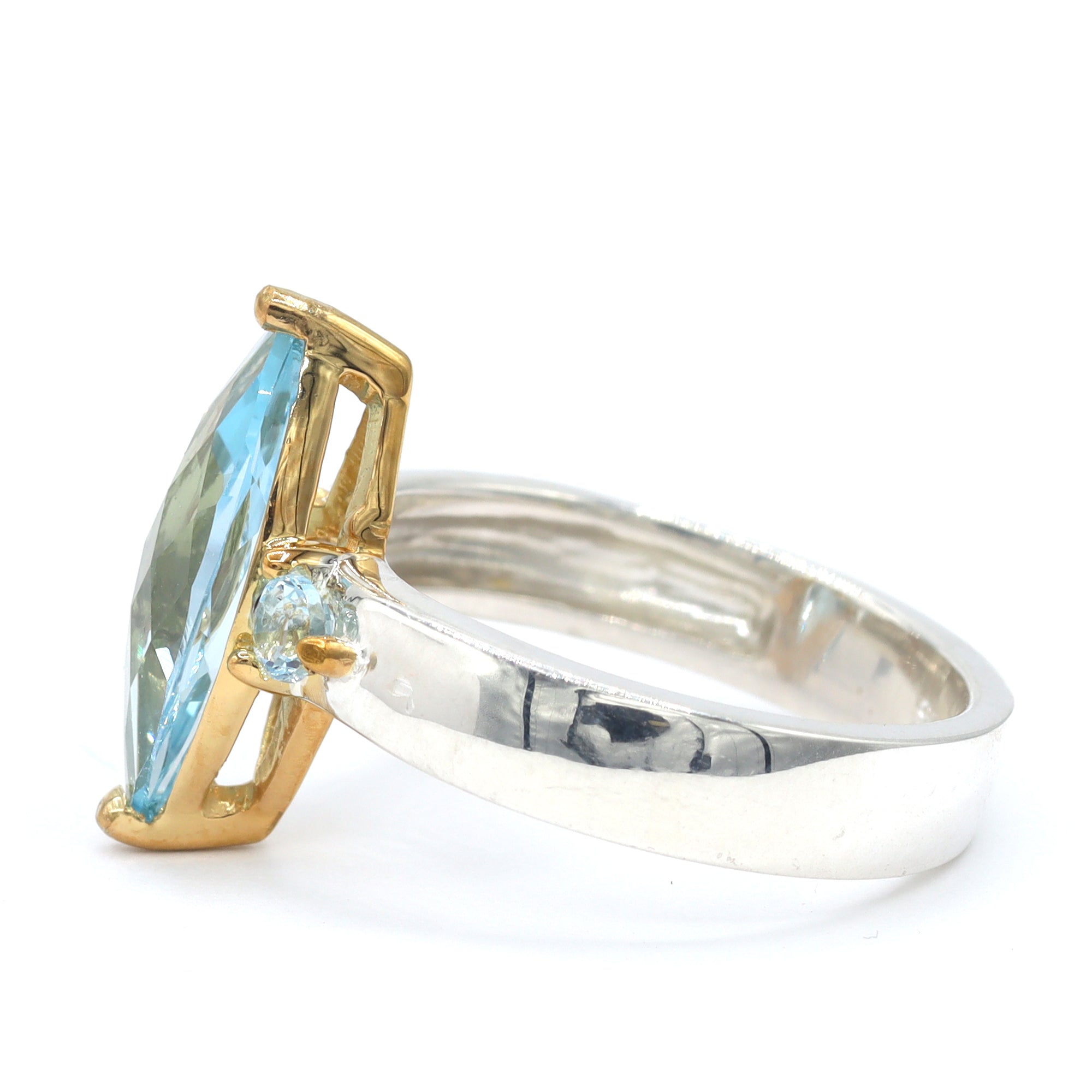 Michael's Originals One-of-a-kind 3.81ctw Blue Topaz Ring