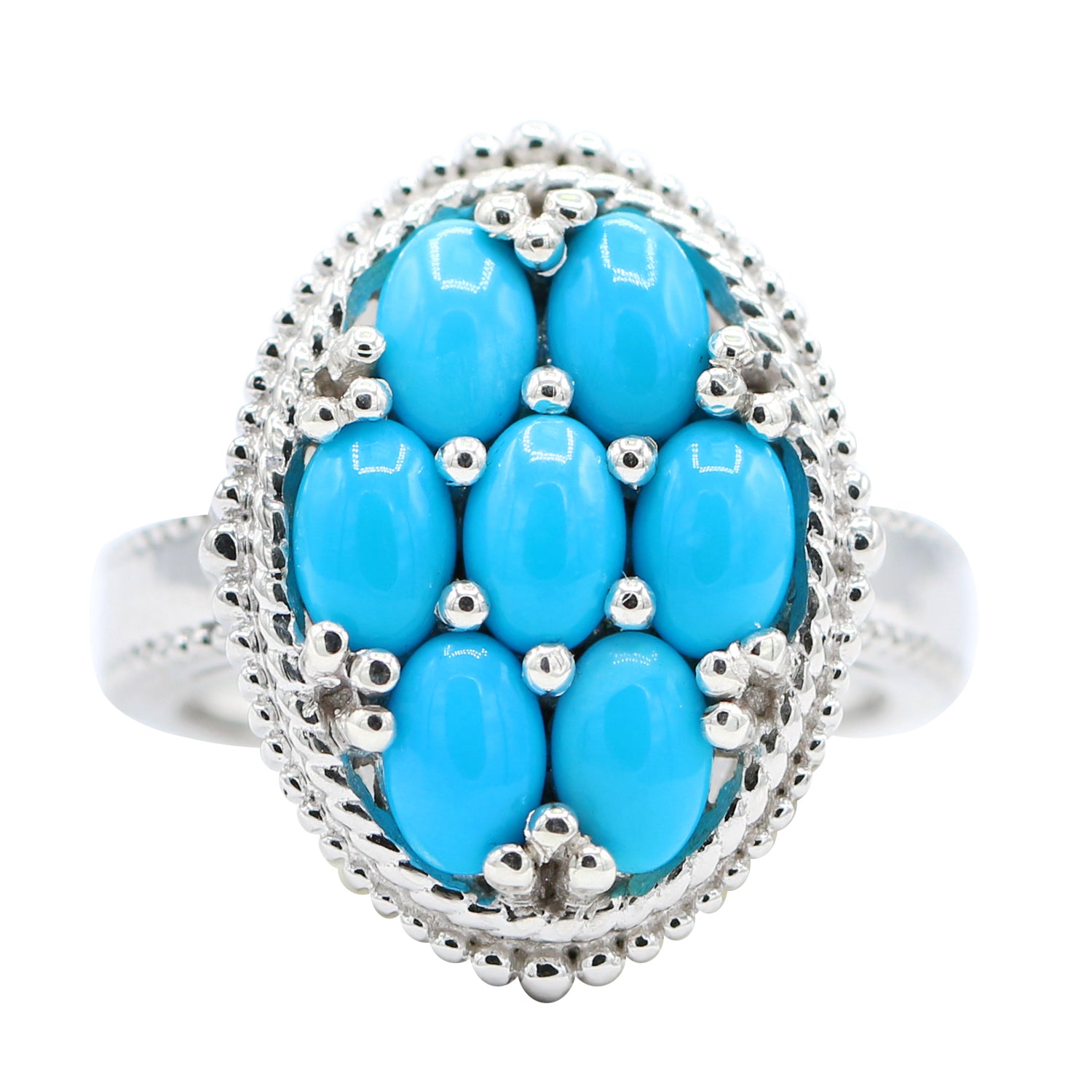 Gems en Vogue Sleeping Beauty Turquoise Cluster Ring