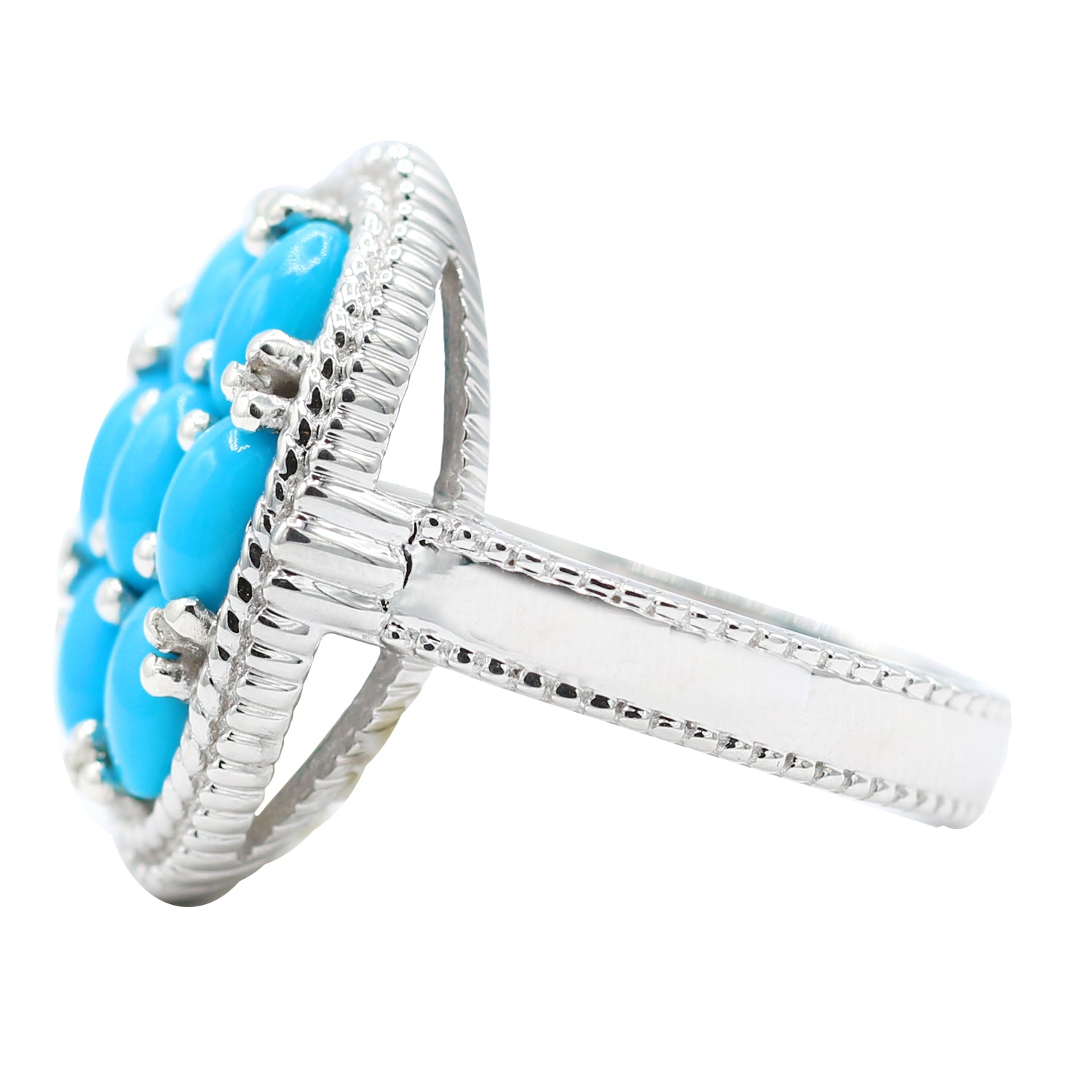 Gems en Vogue Sleeping Beauty Turquoise Cluster Ring