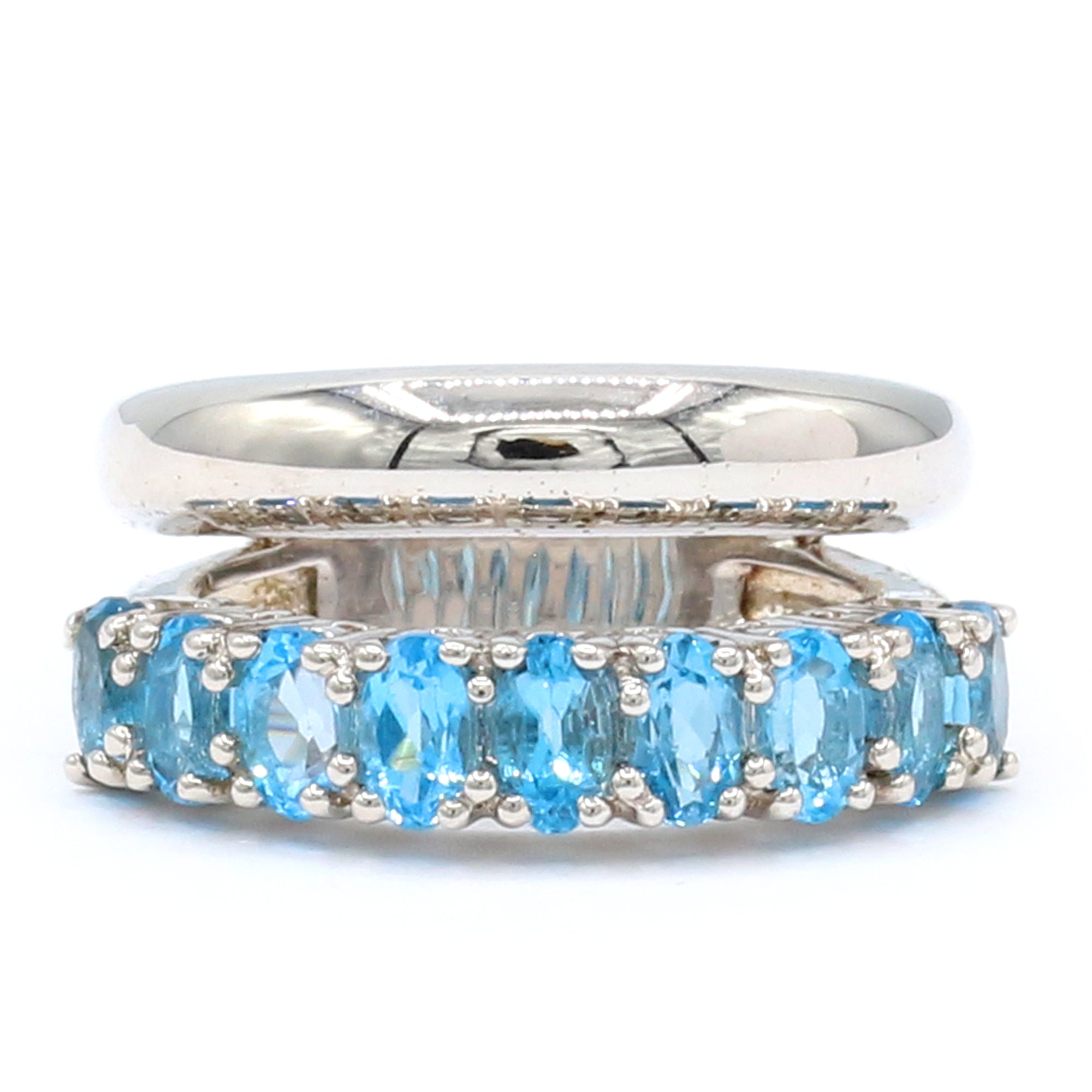 Hall of Jewels 2.43ctw Swiss Blue Topaz Ring