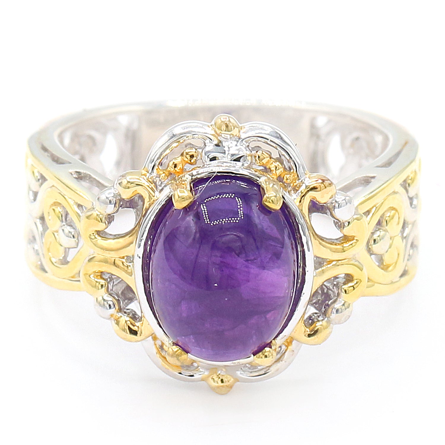 Gems en Vogue Amethyst Cabochon Ring