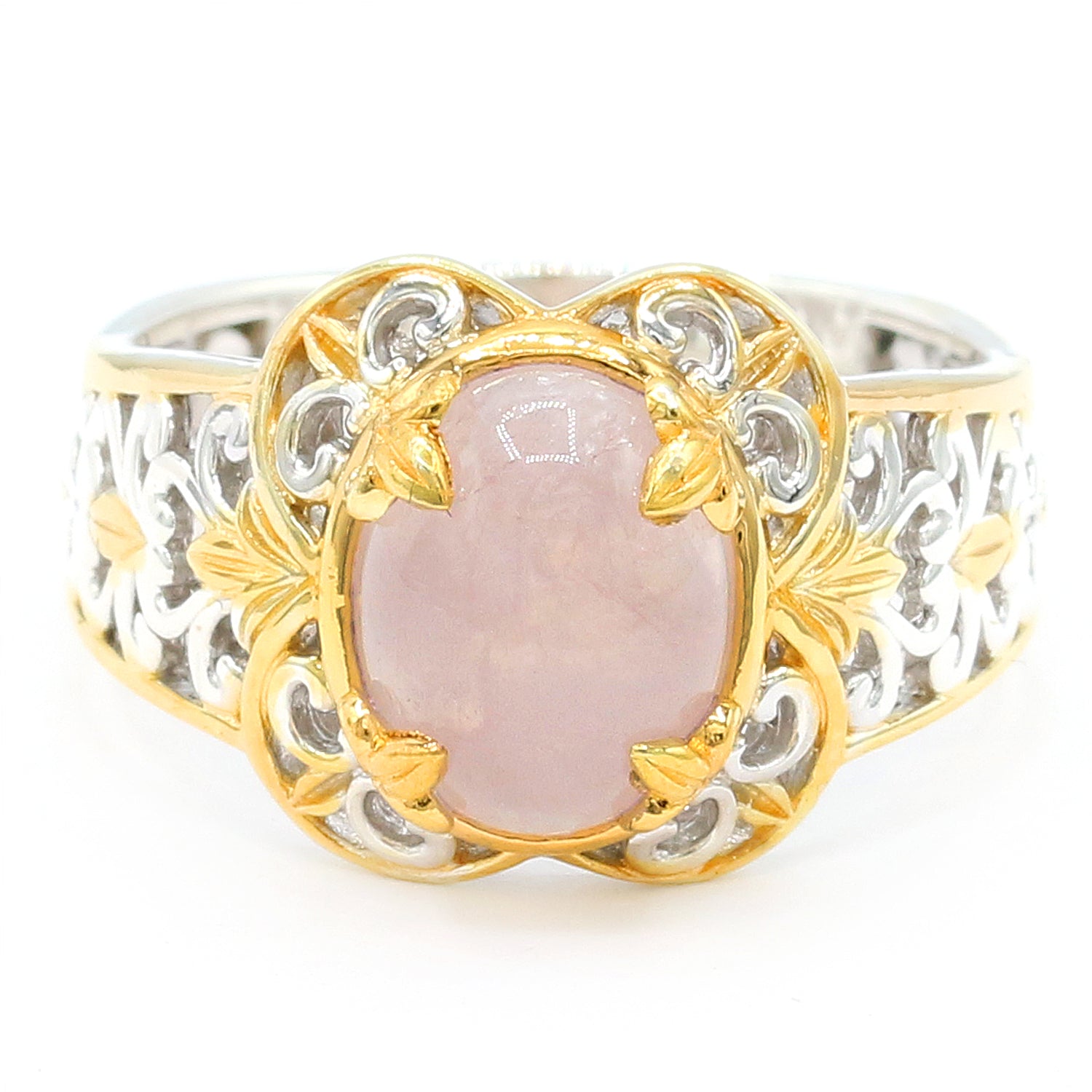 Gems en Vogue Oval Rose Quartz Ring