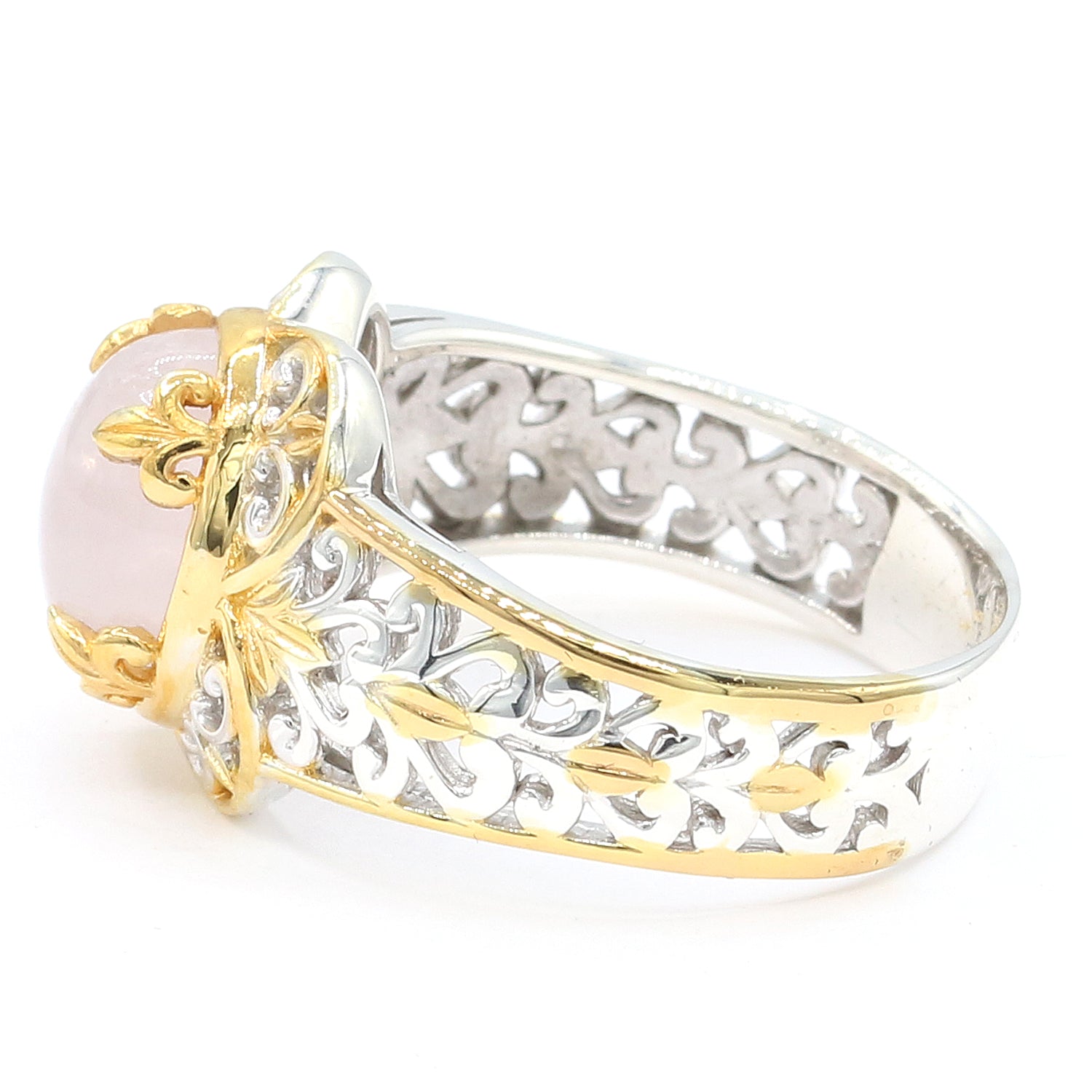 Gems en Vogue Oval Rose Quartz Ring