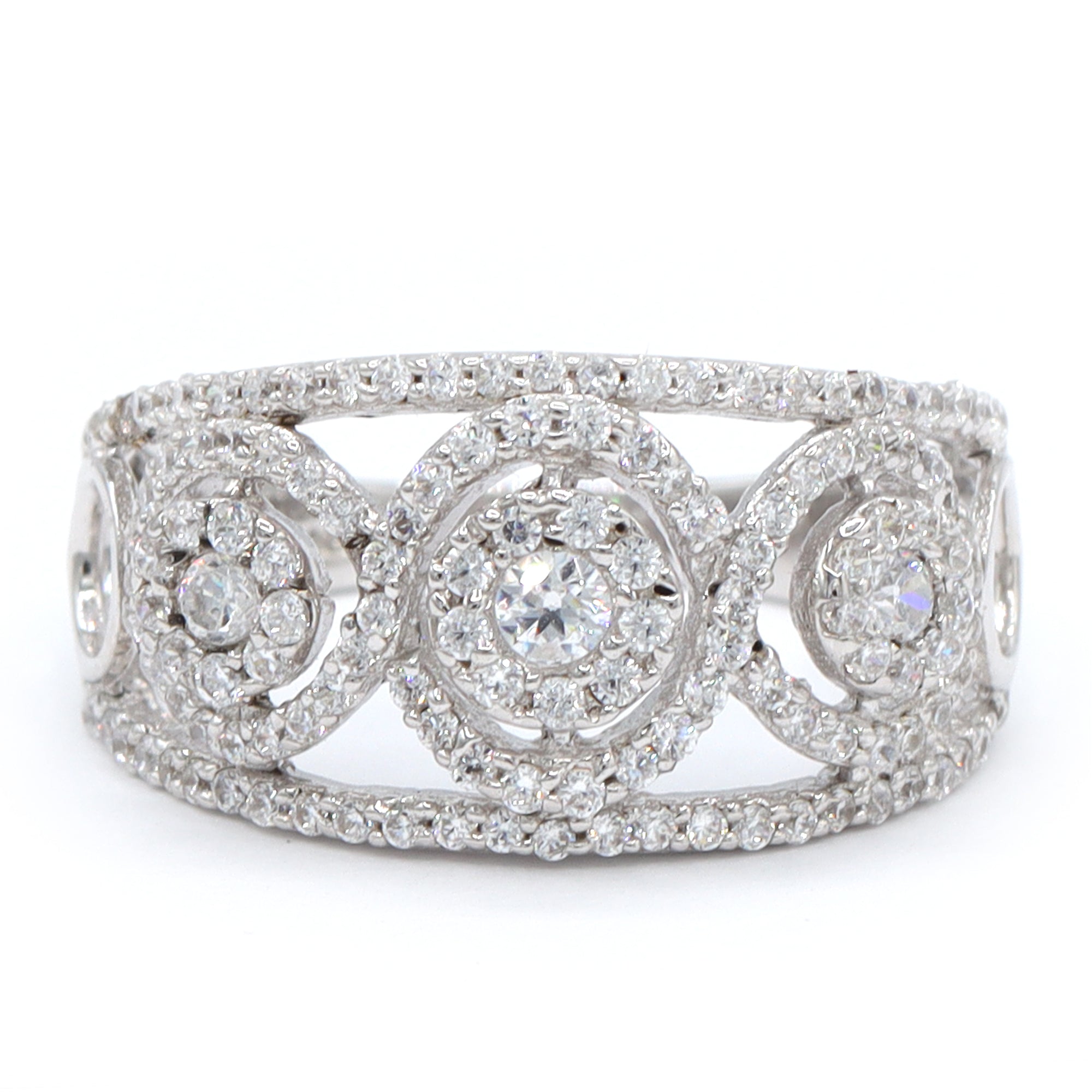 Signity Sterling Silver Cubic Zirconia Ring CANNOT BE RESIZED