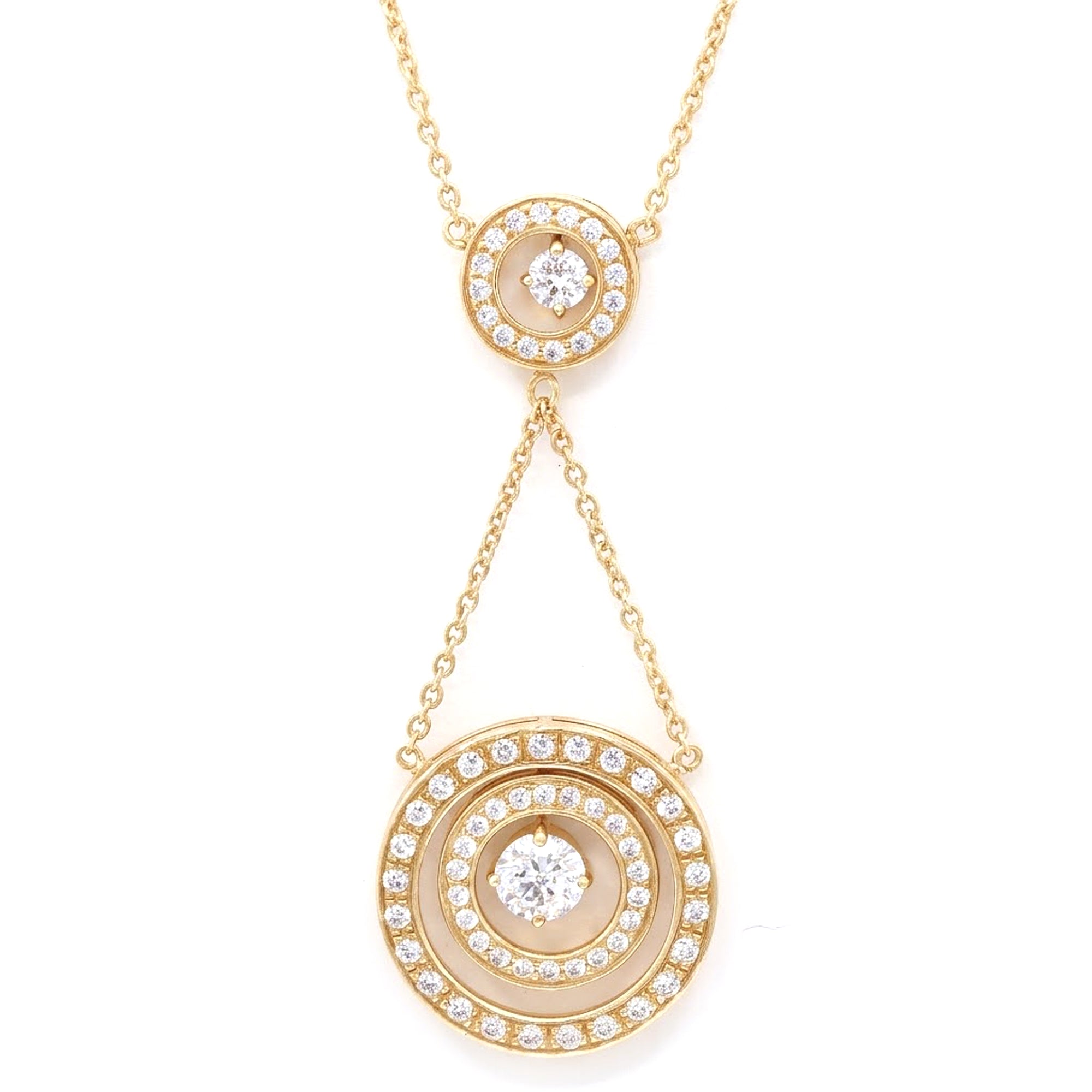 Signity Sterling Silver Choice of Color Cubic Zirconia Station Necklace