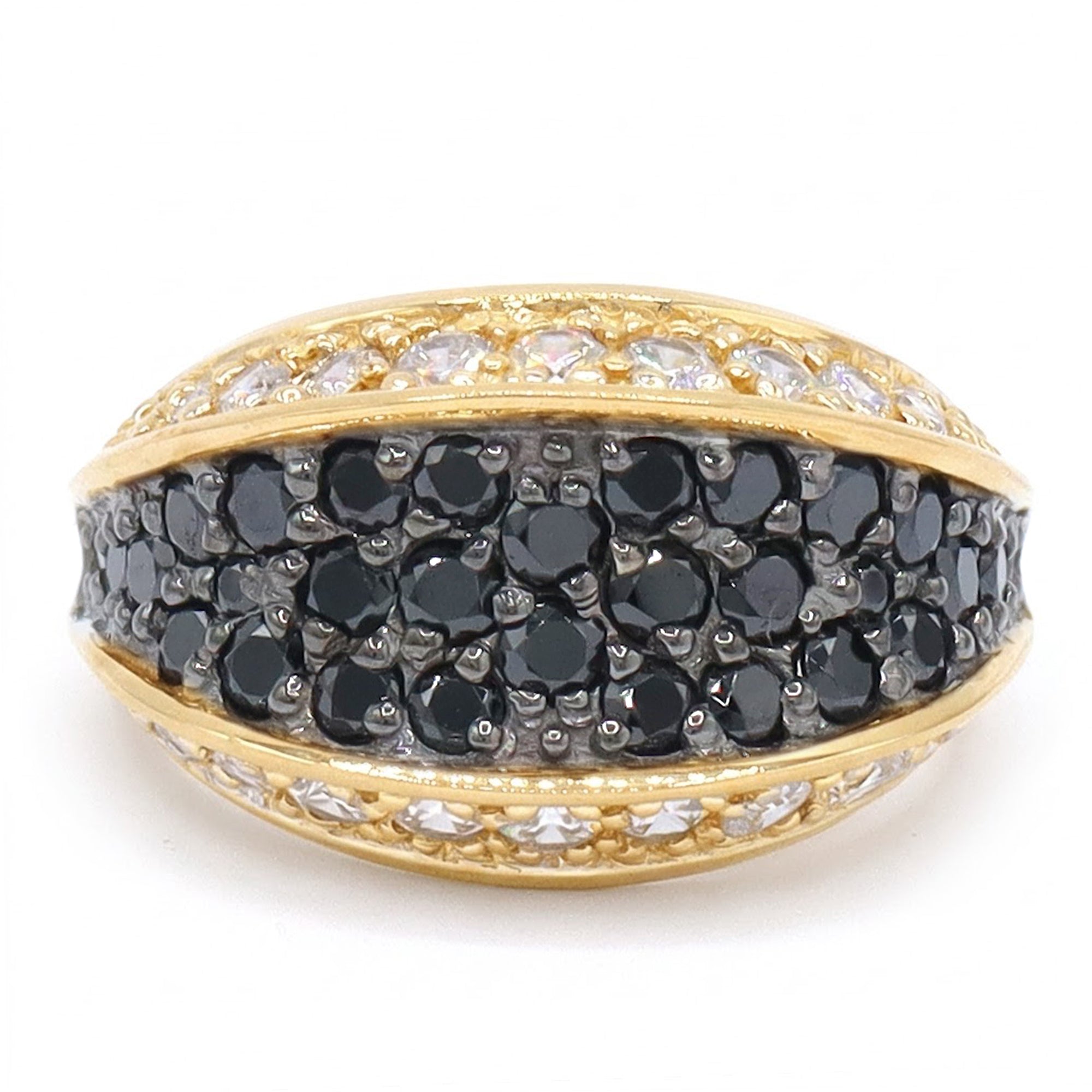 Bague Signity en argent sterling avec oxydes de zirconium ronds et baguettes - NE PEUT PAS ÊTRE REDIMENSIONNÉE.