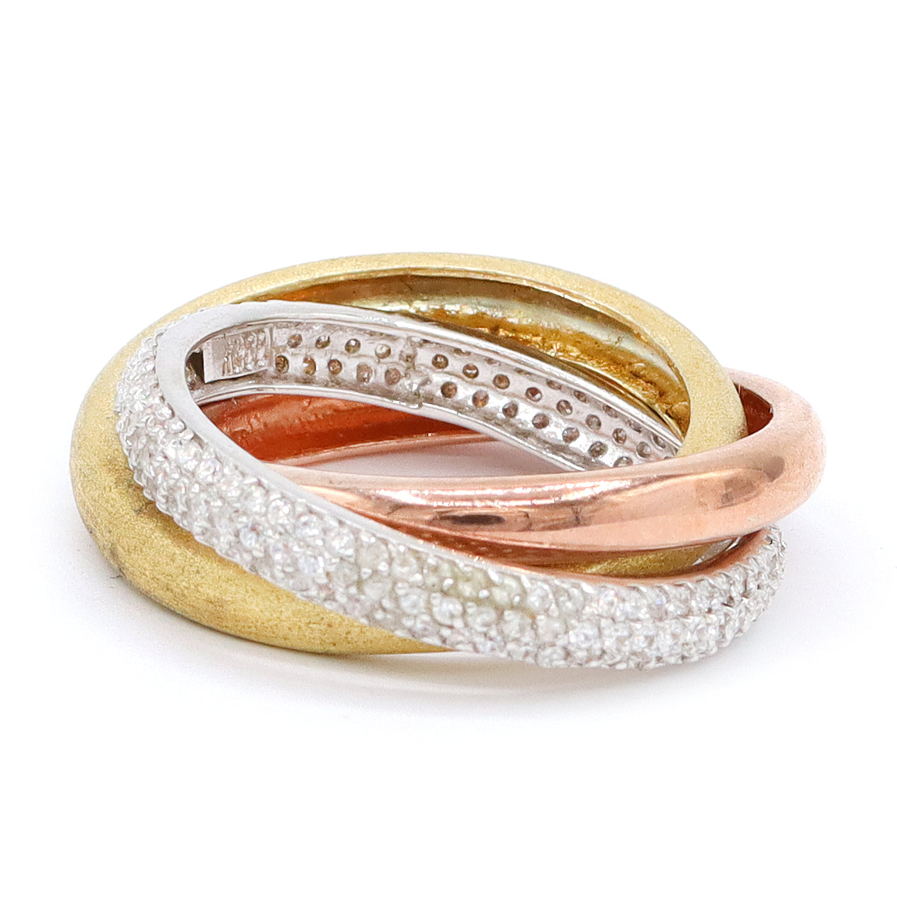 Bague Signity en argent sterling avec oxydes de zirconium ronds et baguettes - NE PEUT PAS ÊTRE REDIMENSIONNÉE.