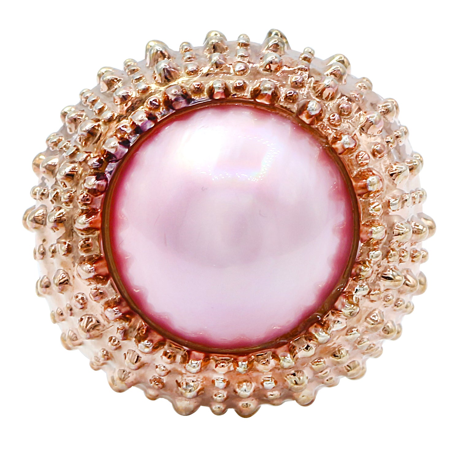 Jason Dow Pink Mabe Pearl Ring