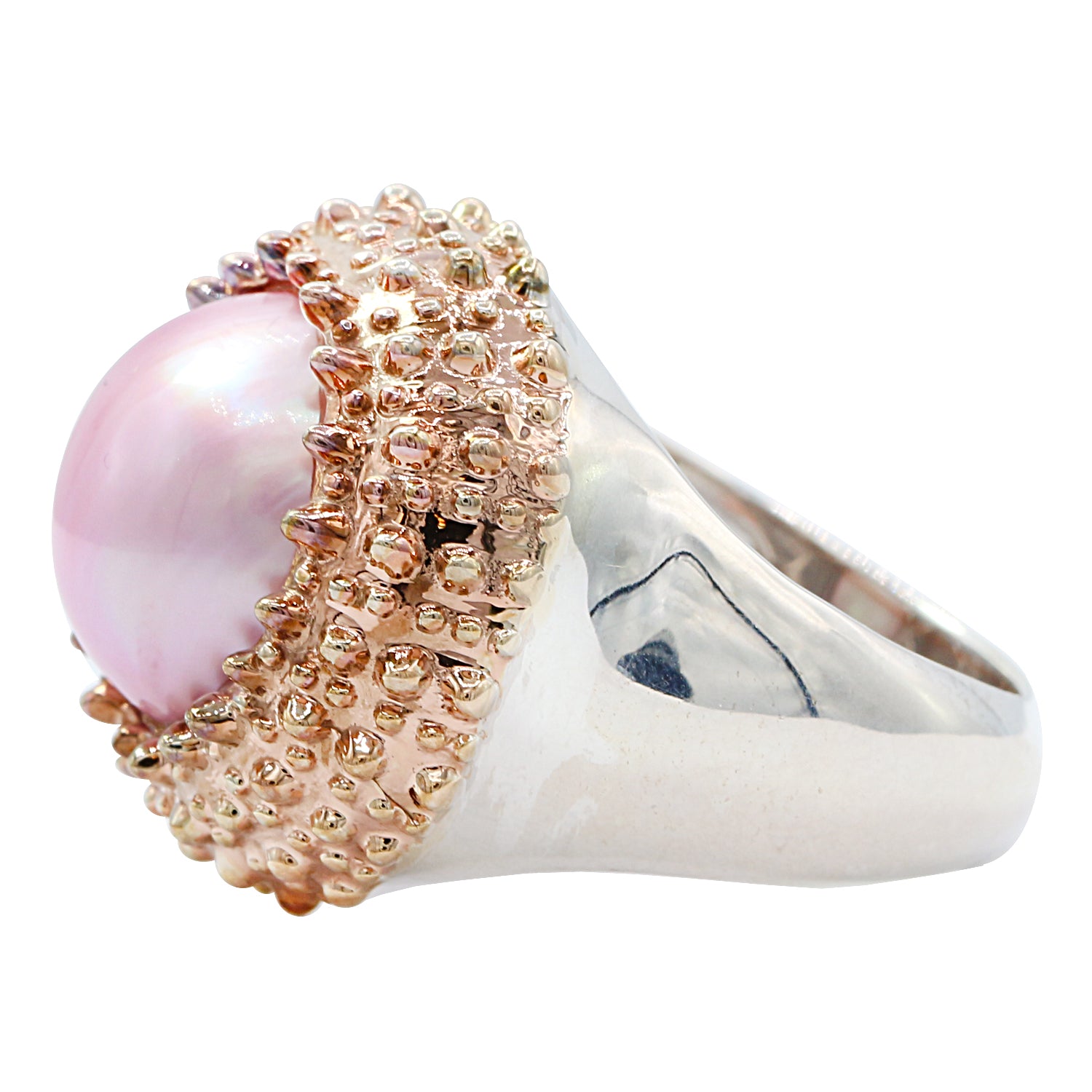 Jason Dow Pink Mabe Pearl Ring