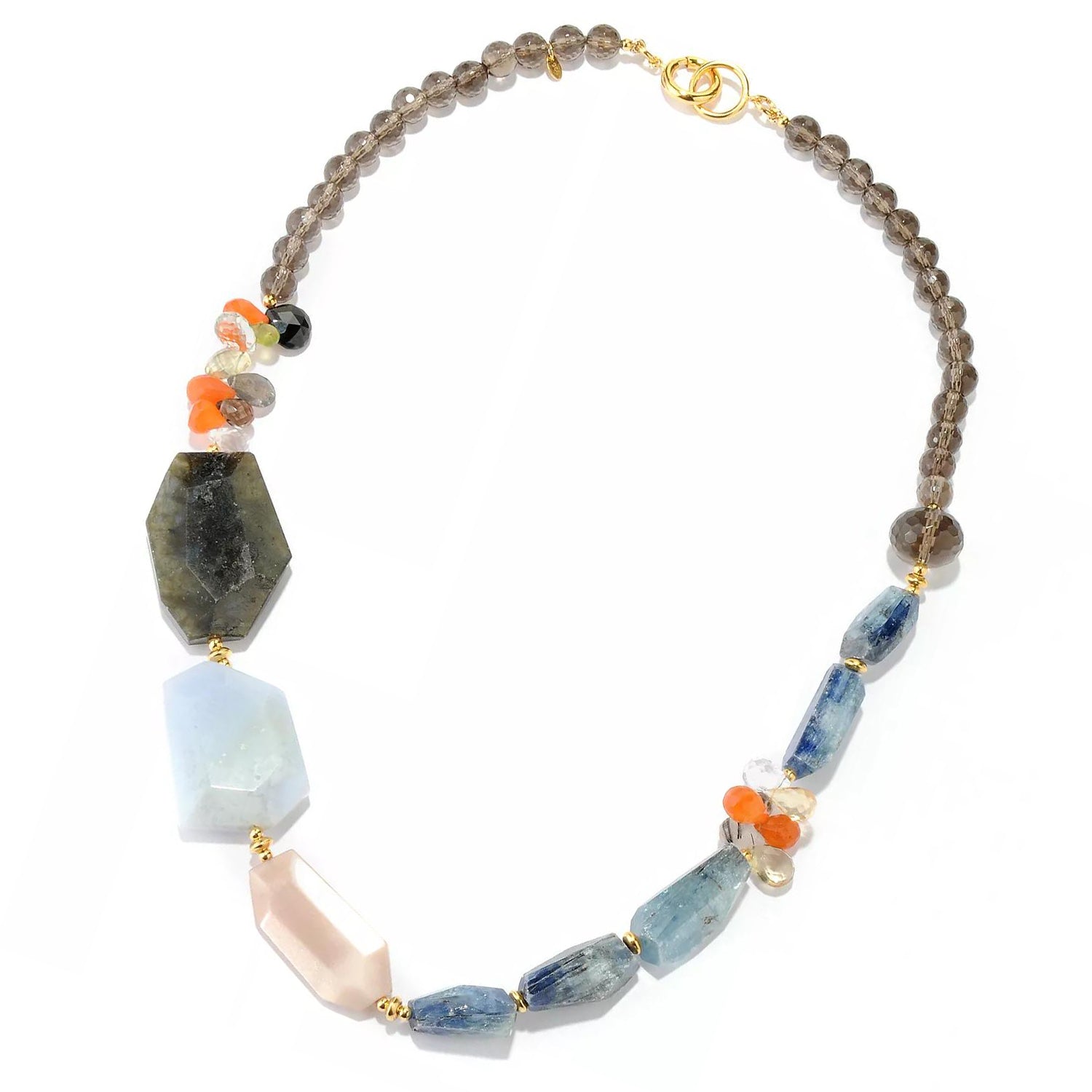 Provisor Labradorite & Multi Gemstones Bead Necklace