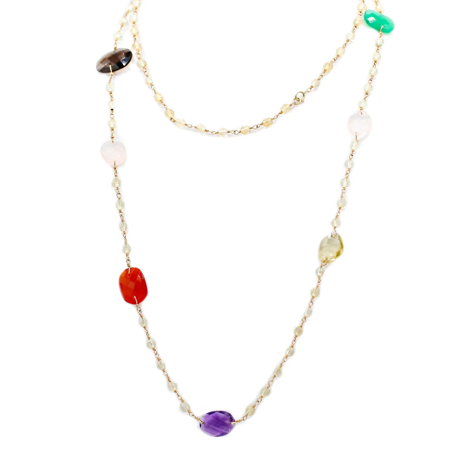 Kristen Amato Multi Gemstone Necklace