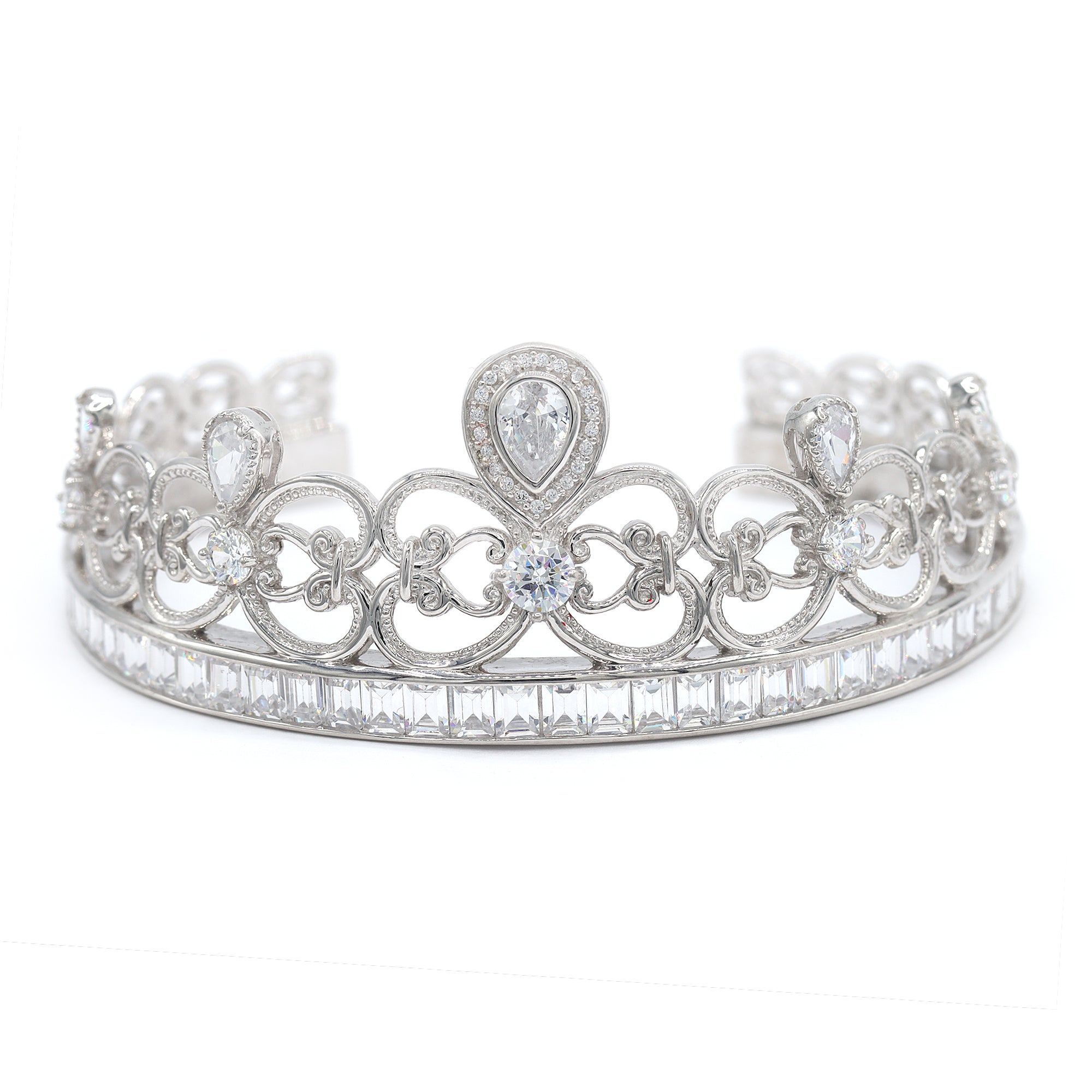 Bracelet à maillons en argent sterling Signity avec oxydes de zirconium ronds