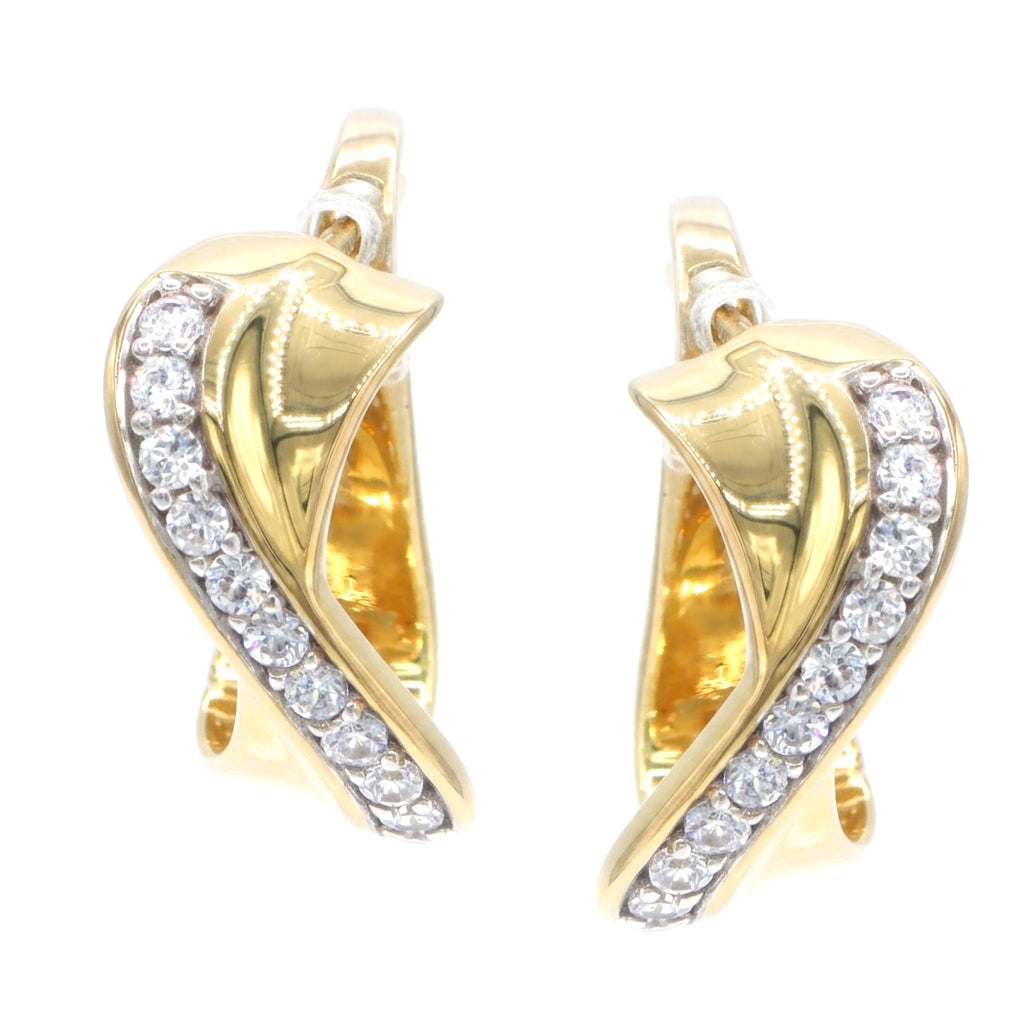 Signity Sterling Silver Cubic Zirconia Earrings