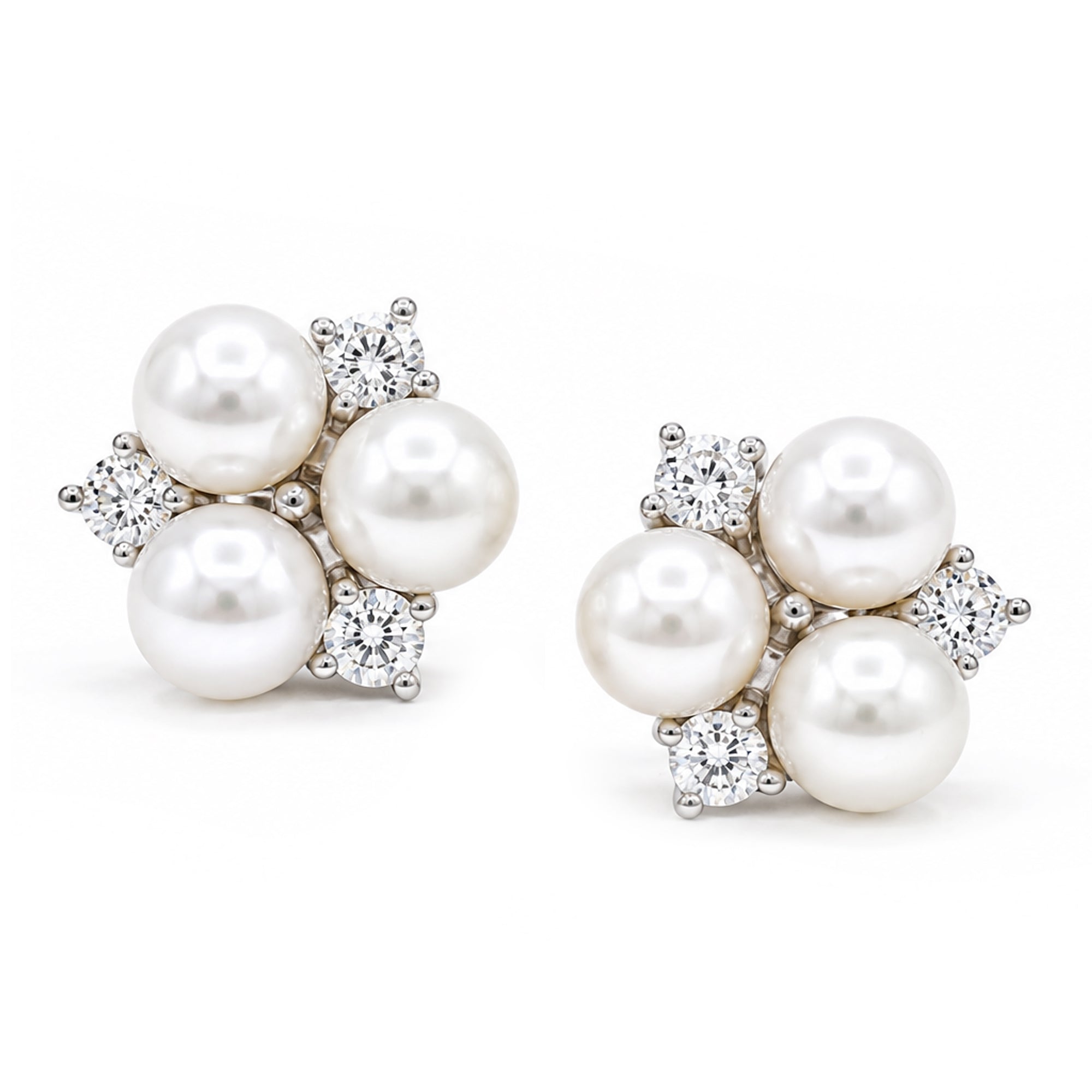 Michael's Classics White Pearl Earrings