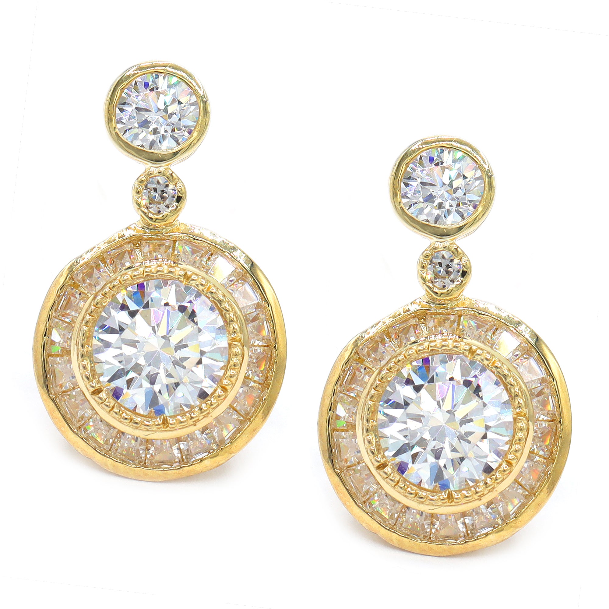 Signity Sterling Silver Cubic Zirconia Earrings