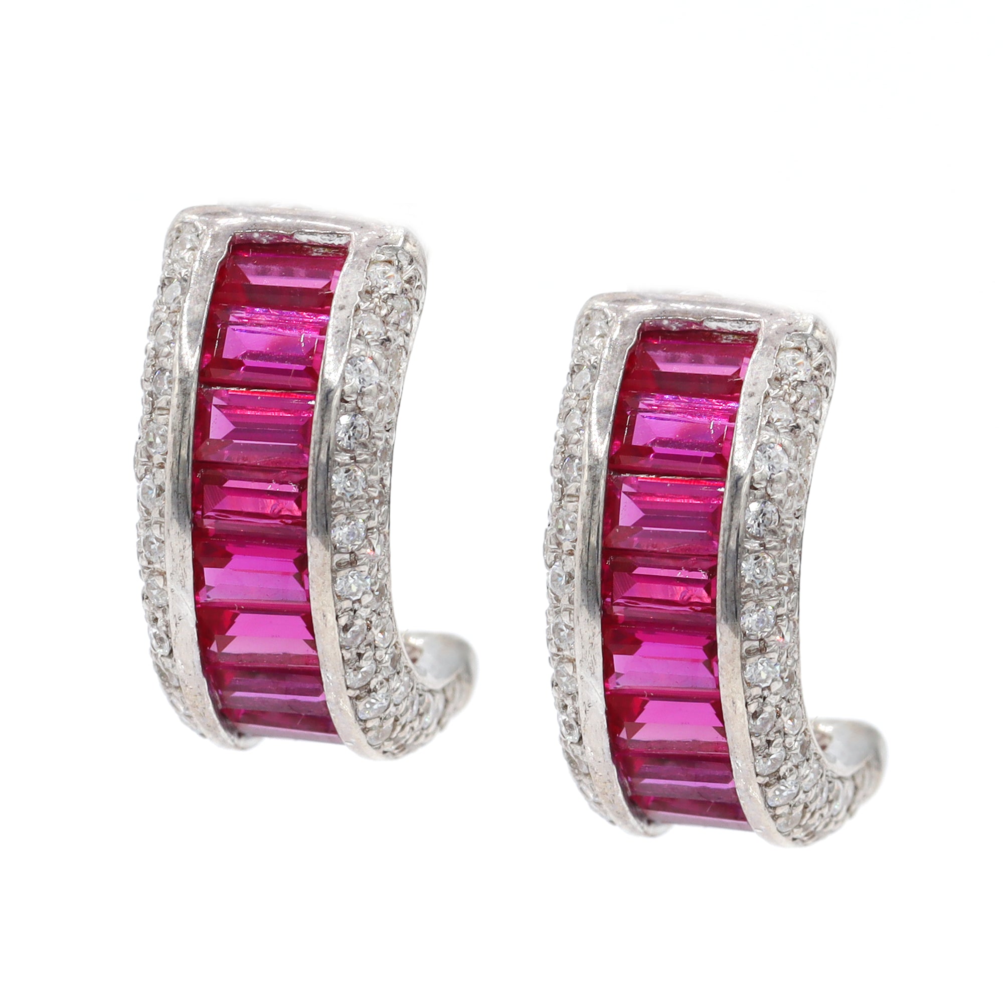 Boucles d'oreilles pendantes à billes en argent sterling Signity avec oxydes de zirconium