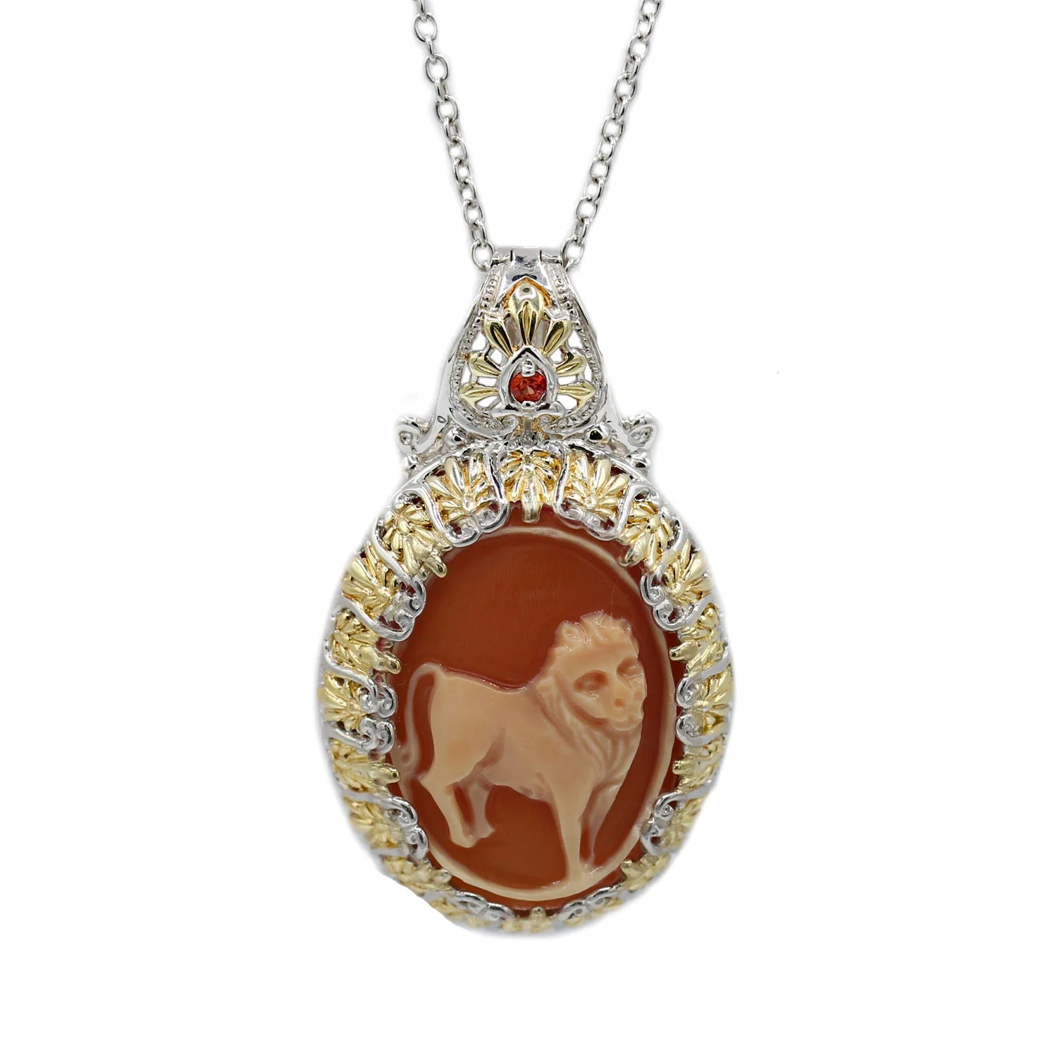 Gems en Vogue Cameo Zodiac Pendant