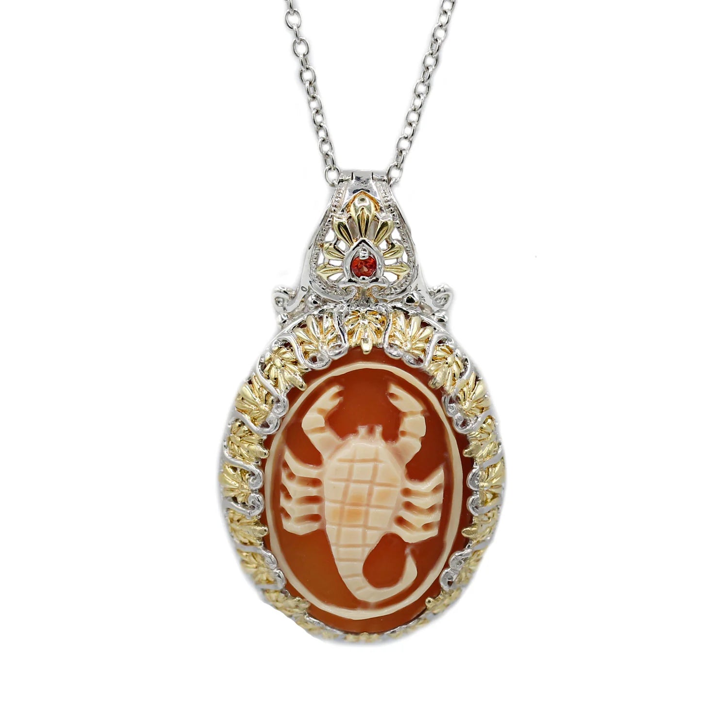 Gems en Vogue Cameo Zodiac Pendant