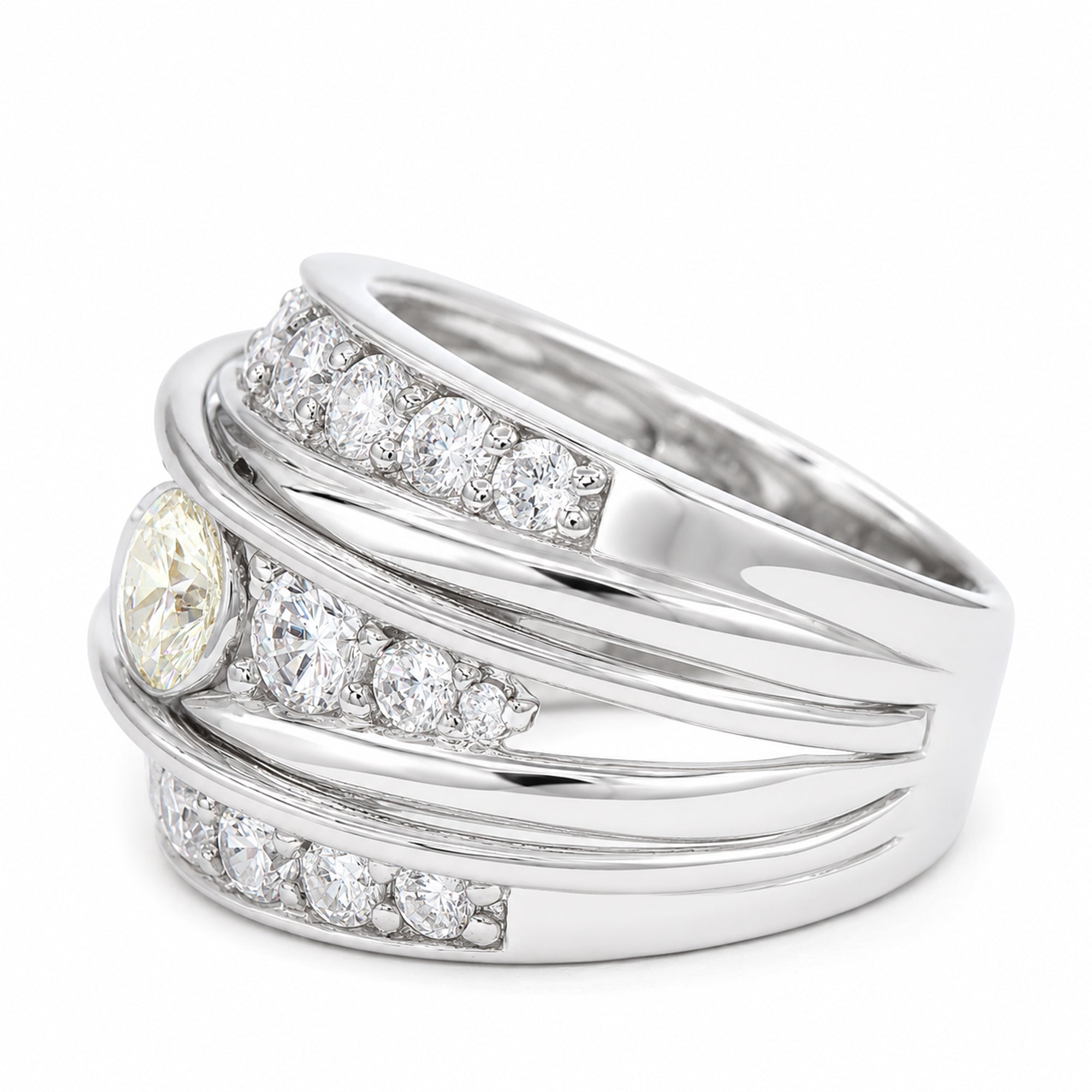 Signity Sterling Silver Cubic Zirconia Ring CANNOT BE RESIZED