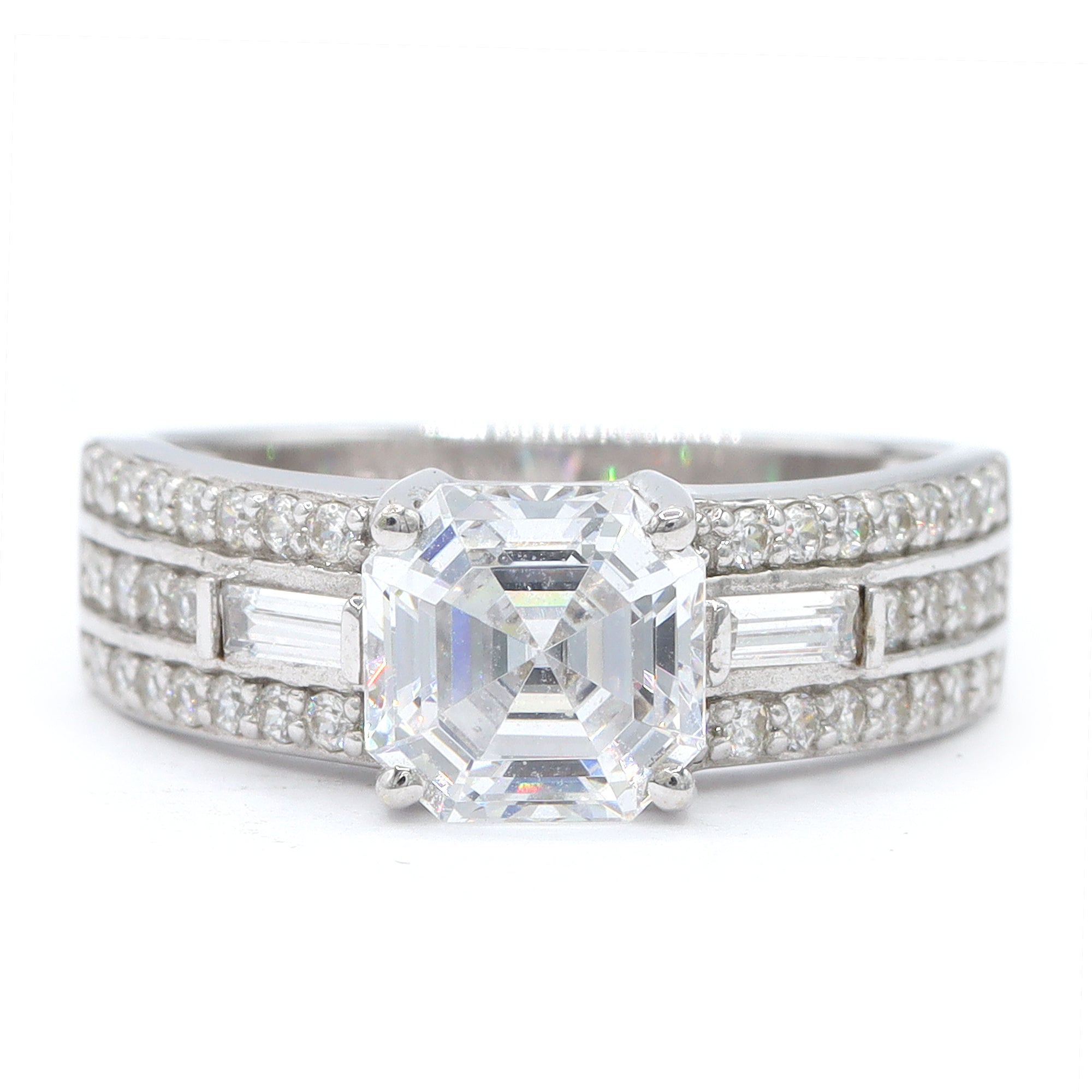 Signity Sterling Silver Cubic Zirconia Ring CANNOT BE RESIZED