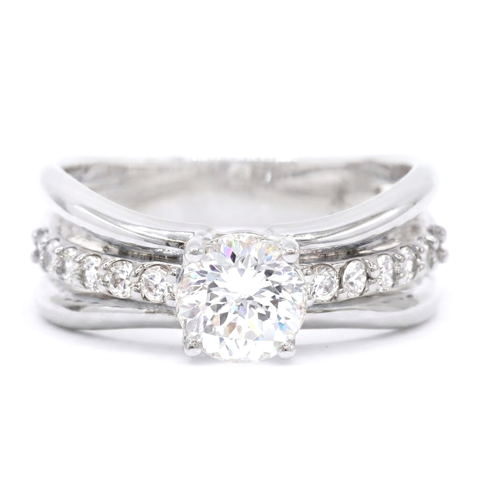 Signity Sterling Silver Choice of Color Cubic Zirconia Ring CANNOT BE RESIZED