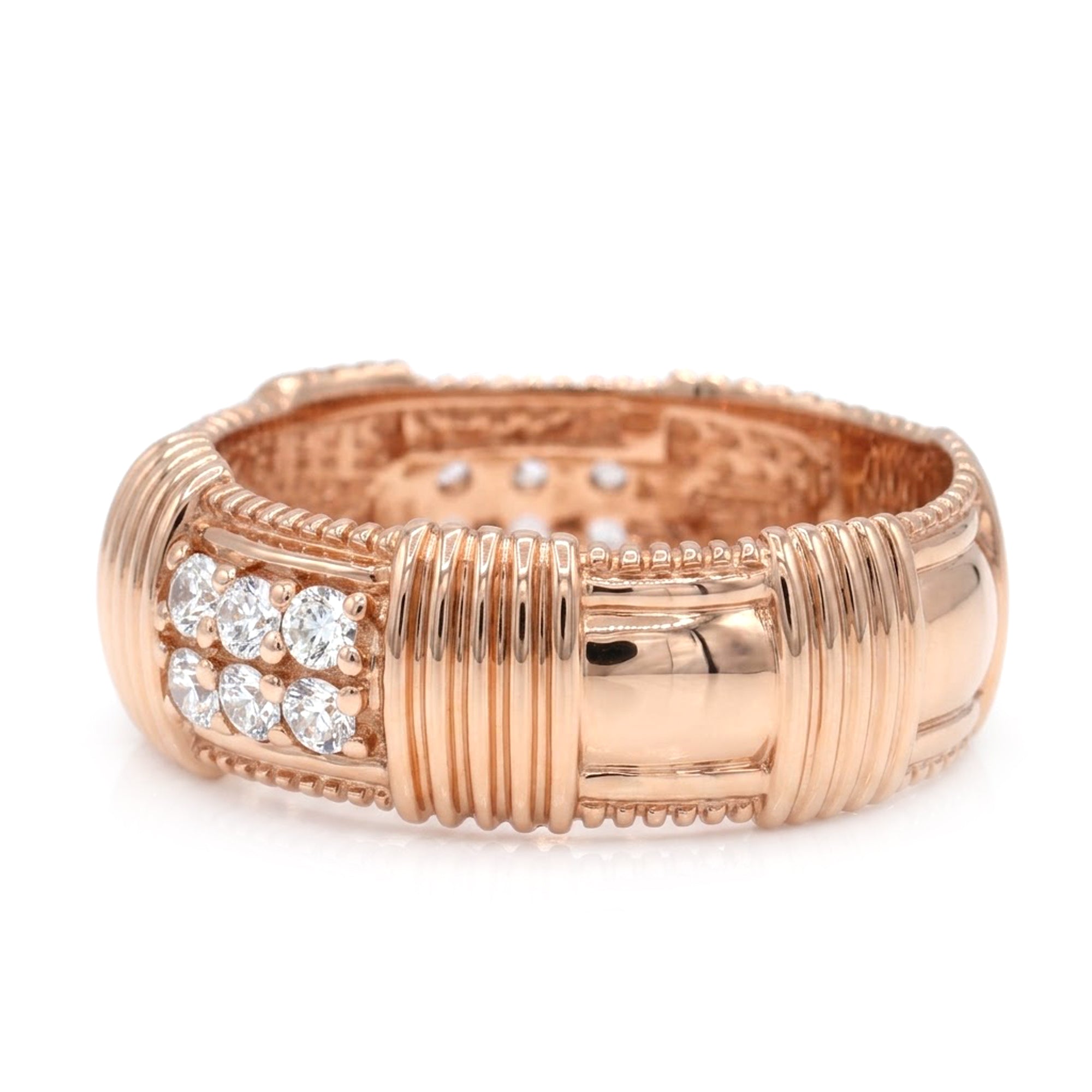 Signity Sterling Silver Cubic Zirconia Band Ring CANNOT BE RESIZED