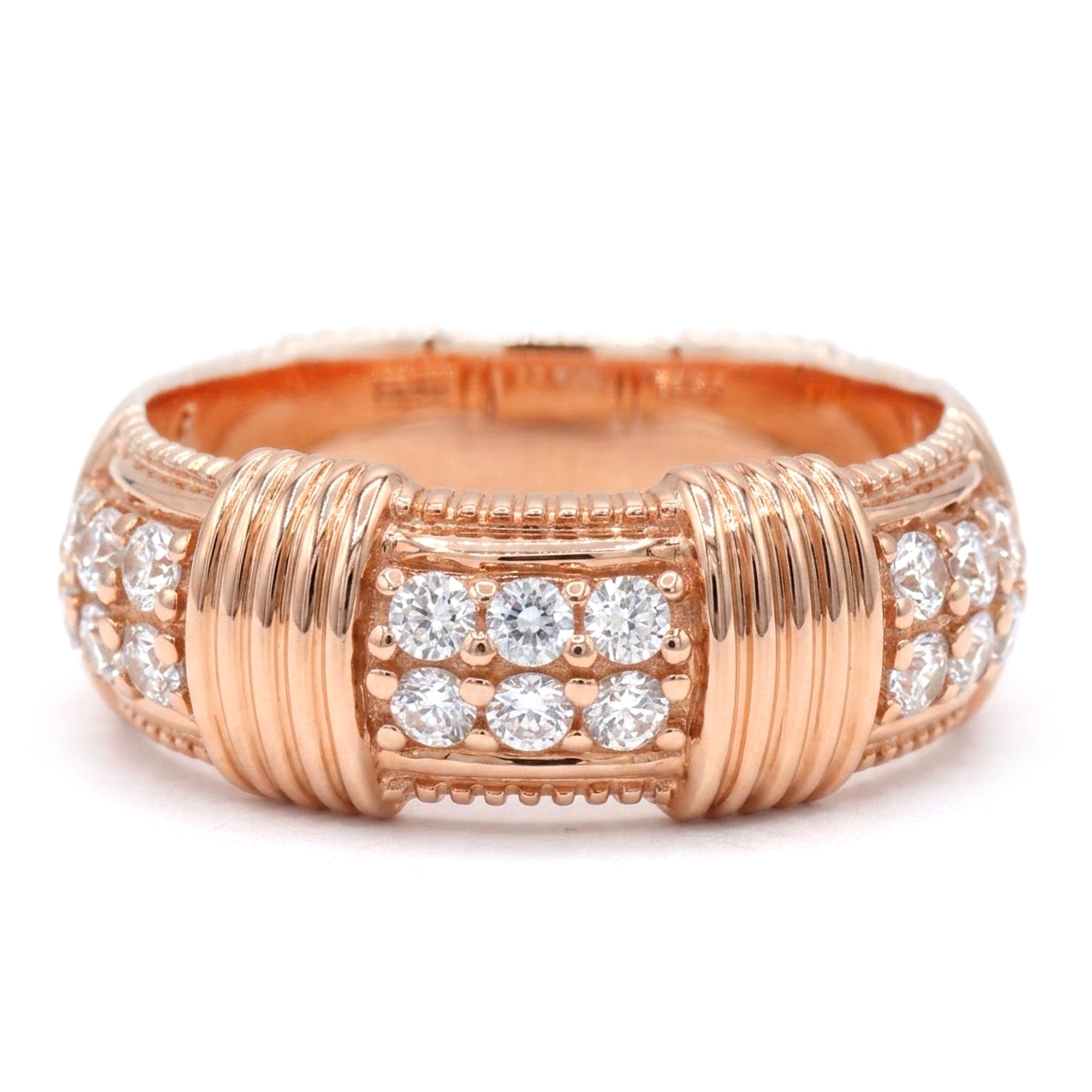 Signity Sterling Silver Cubic Zirconia Band Ring CANNOT BE RESIZED