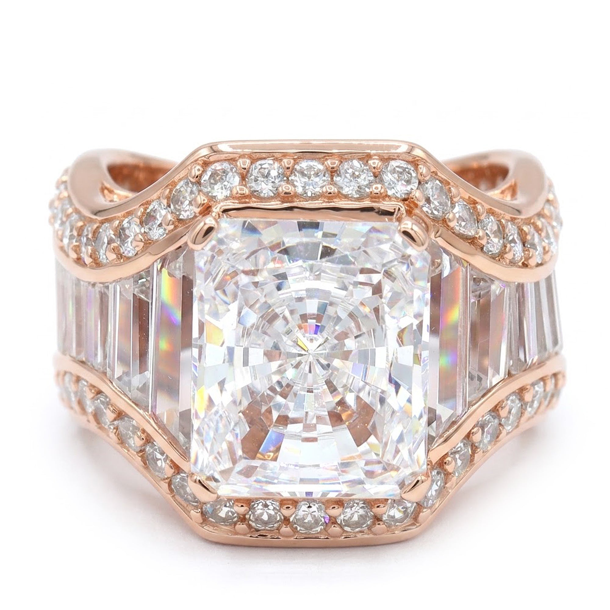 Signity Sterling Silver Cubic Zirconia Ring CANNOT BE RESIZED