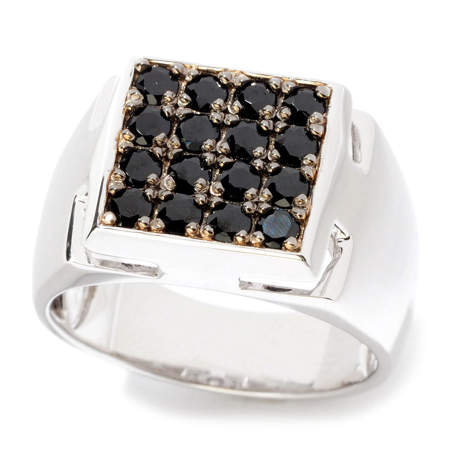 Gems en Vogue Exotic Gemstone Square Top Men's Ring