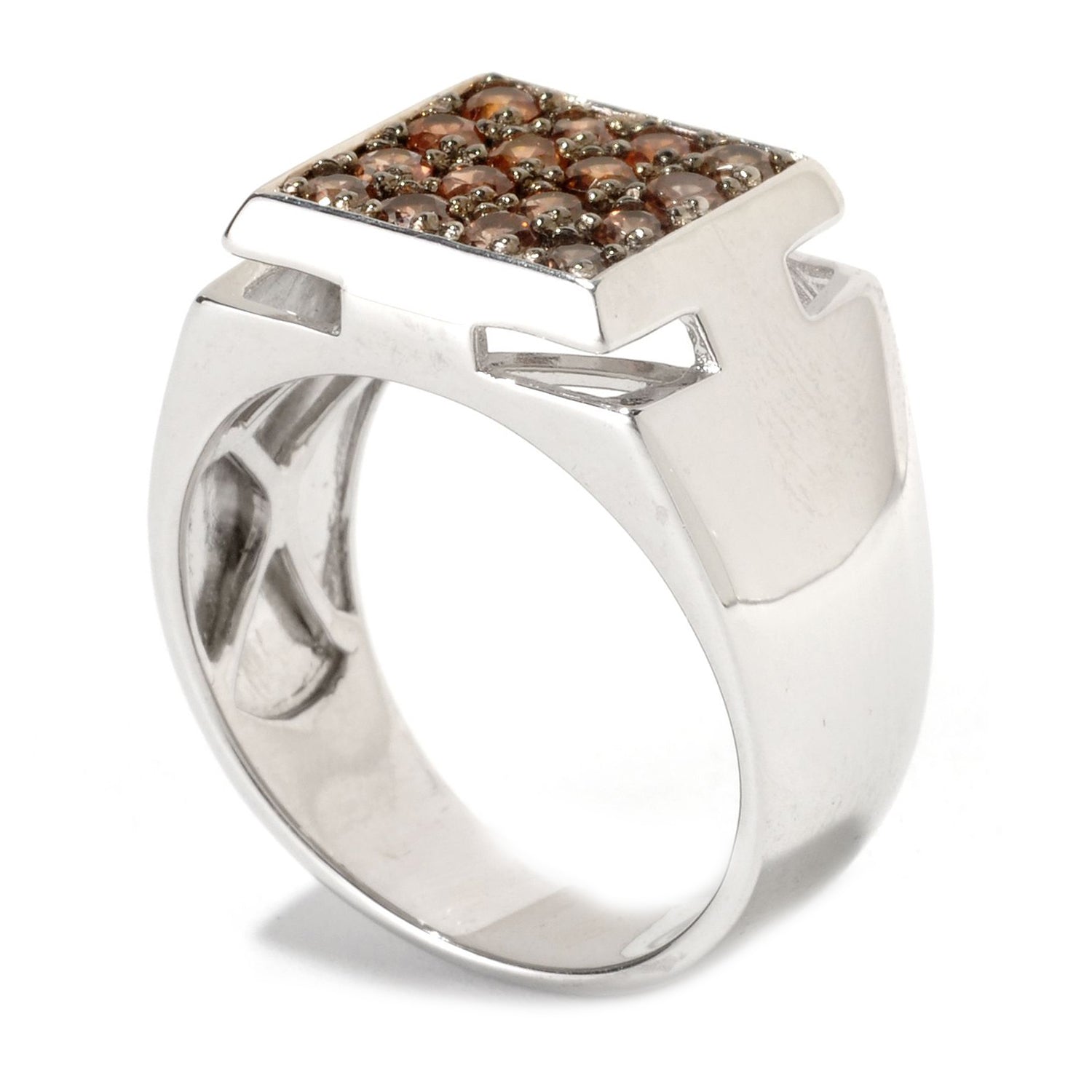 Gems en Vogue Exotic Gemstone Square Top Men's Ring