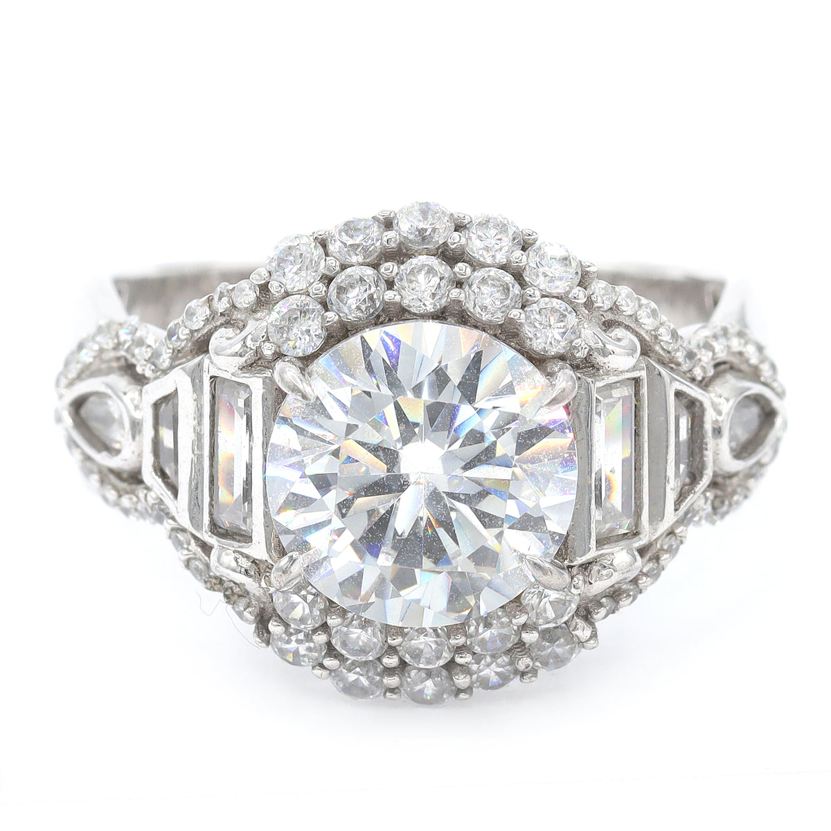Signity Sterling Silver Cubic Zirconia Ring CANNOT BE RESIZED