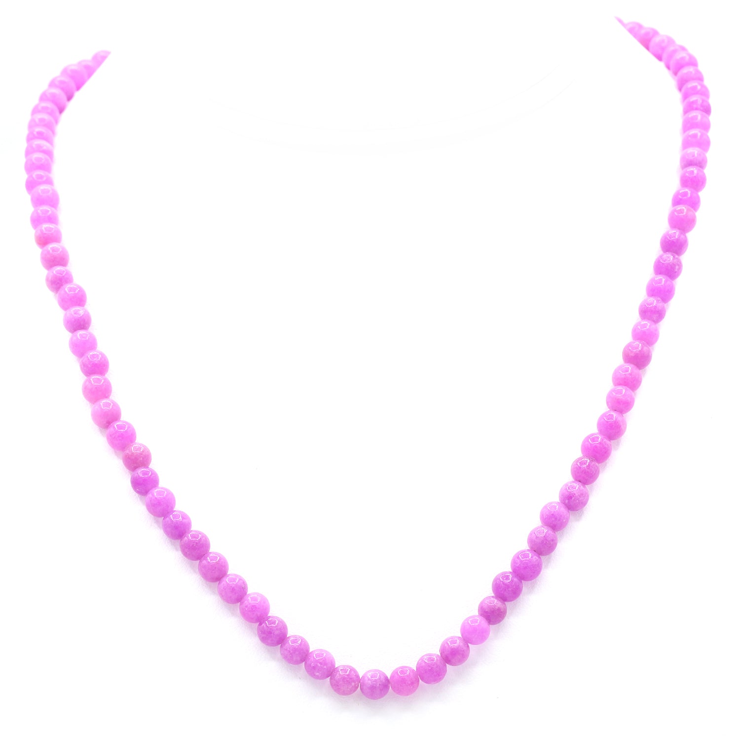 Gems en Vogue Purple Agate Bead Necklace