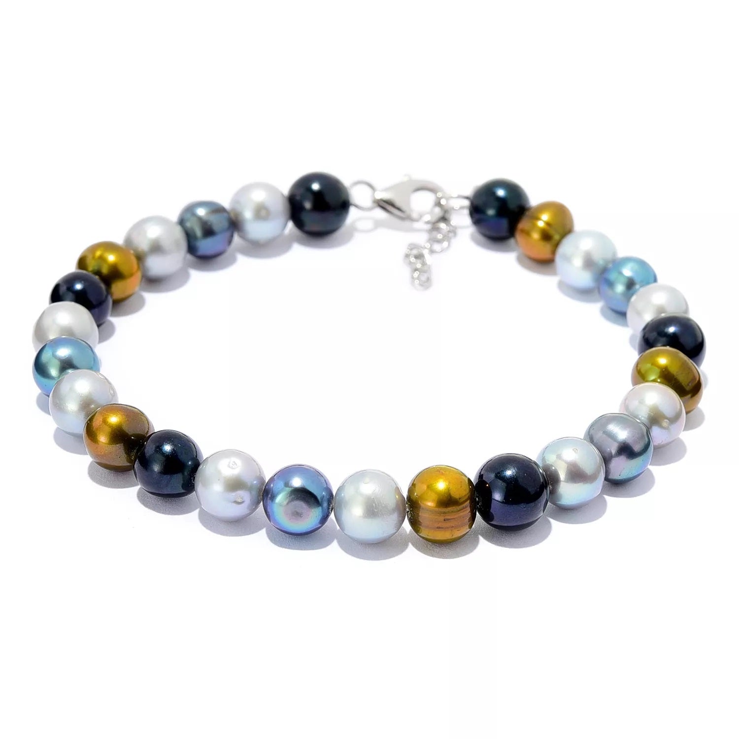 Gems en Vogue Choice of Color 8mm Cultured Pearl Bracelet