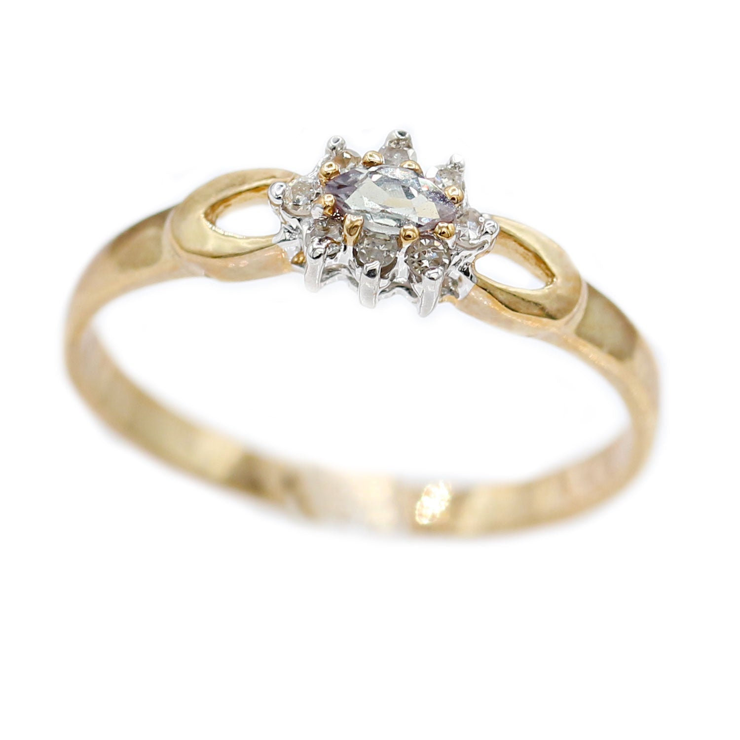 Golden Jewel Gemstones 10K Yellow Gold Choice of Gemstones Band Ring