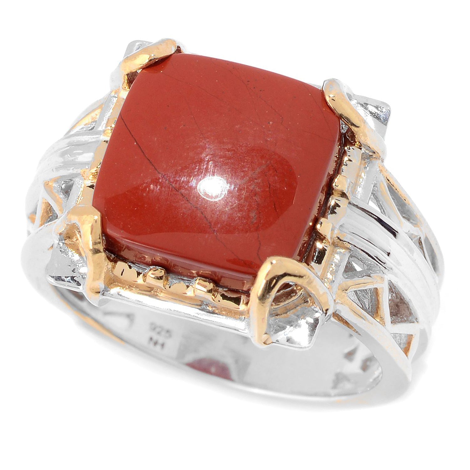 Gems en Vogue Red Jasper Band Ring