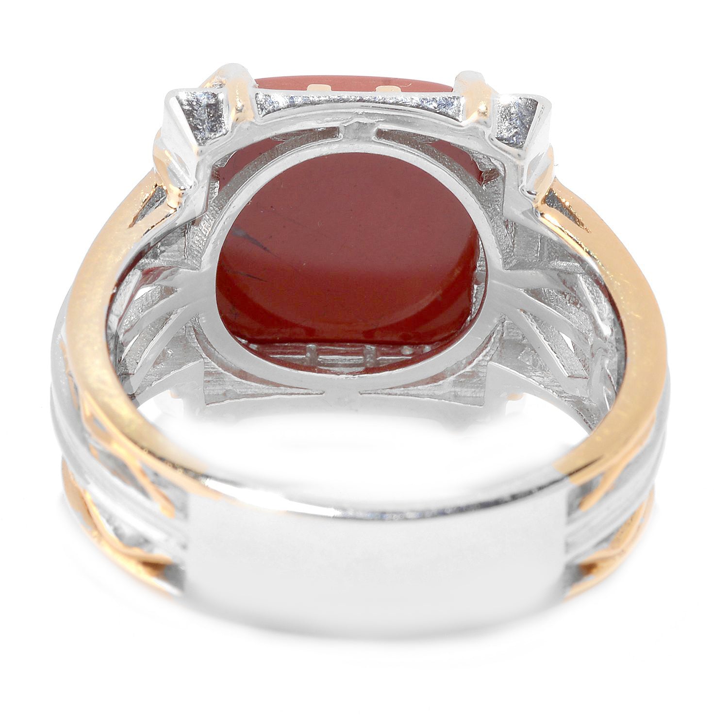 Gems en Vogue Red Jasper Band Ring