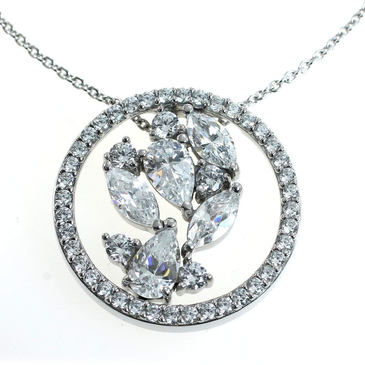 Signity Sterling Silver Cubic Zirconia Pendant